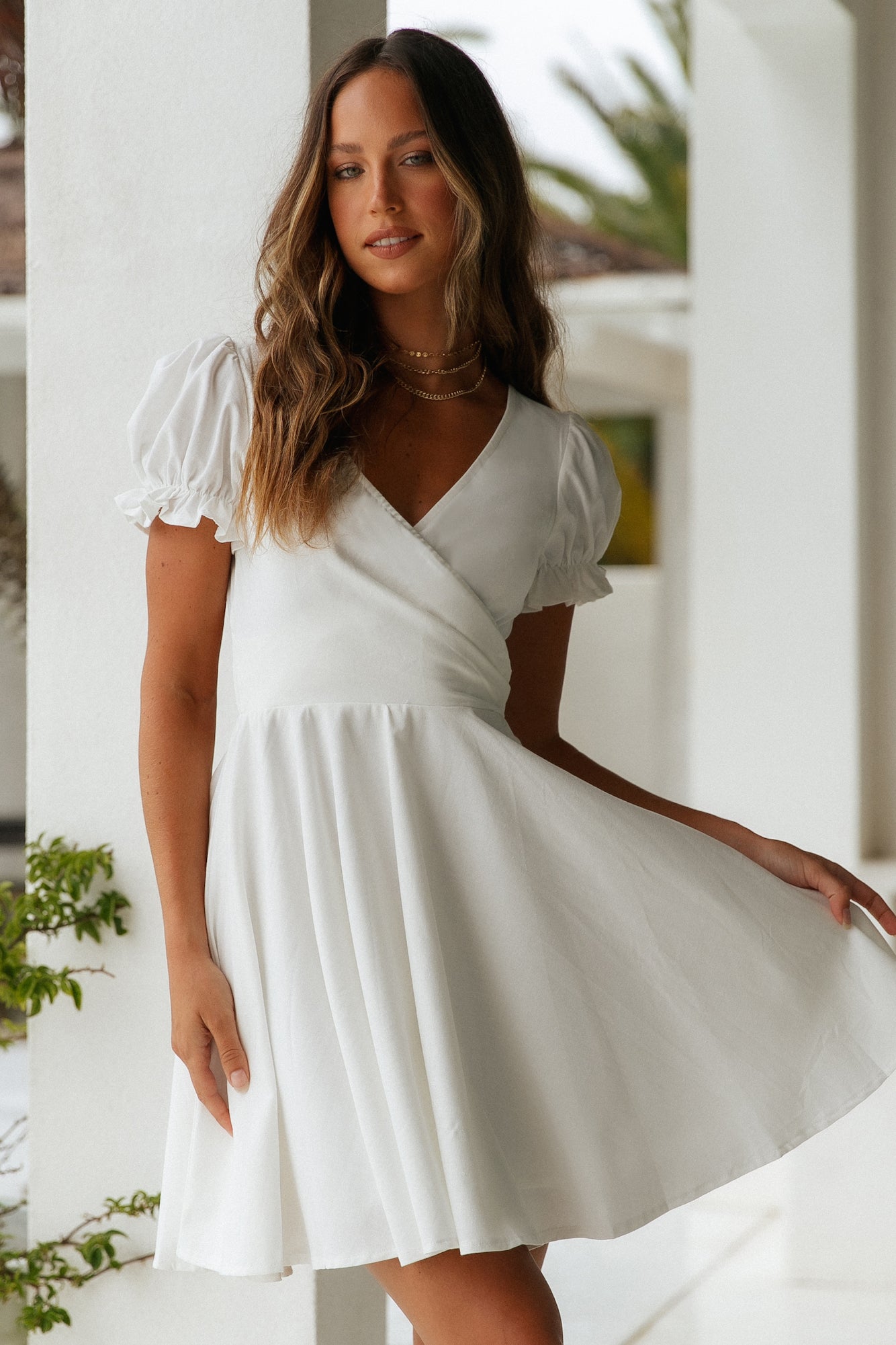 Waiting For The Sun Dress White-Seaa Fashion