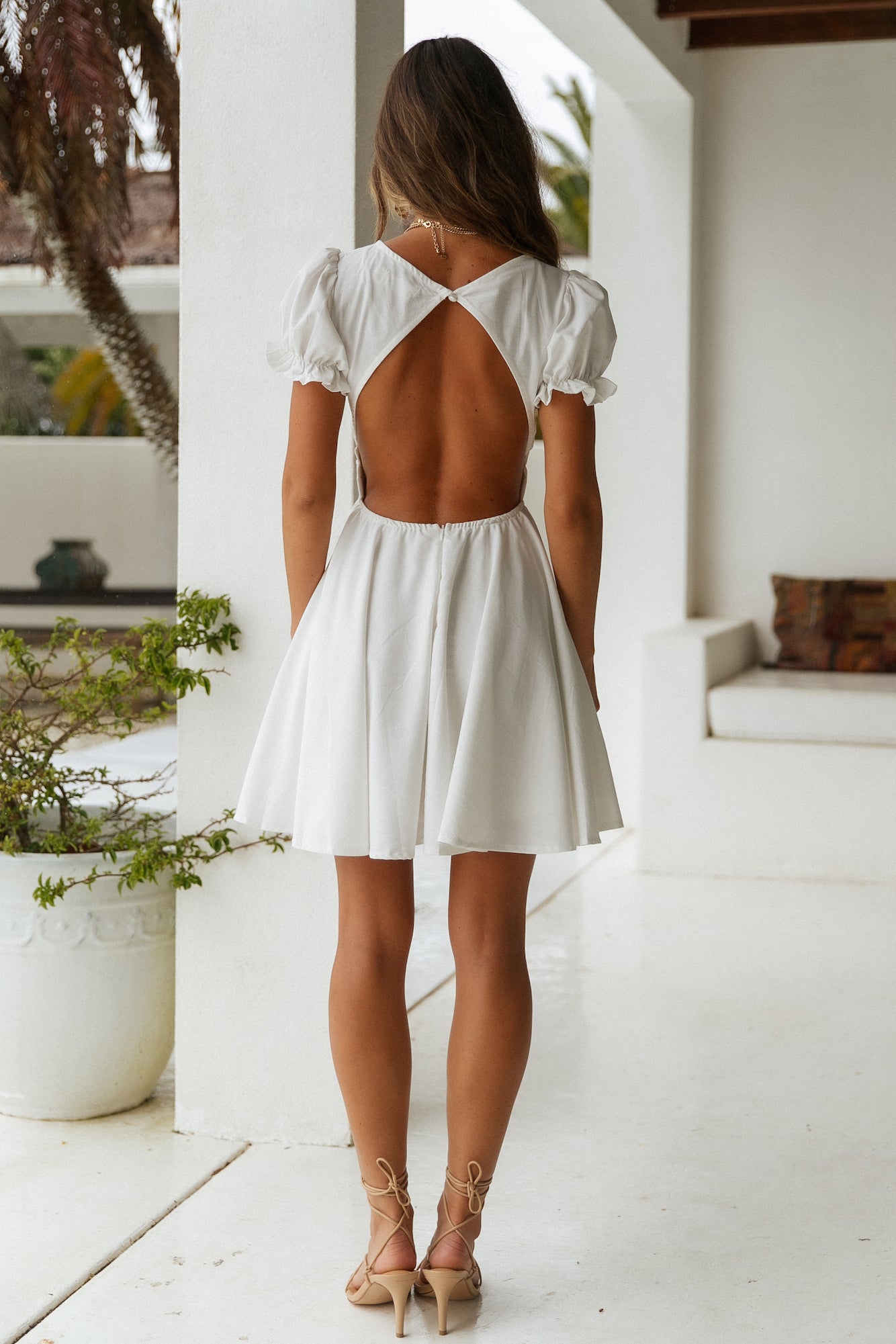 Waiting For The Sun Dress White-Seaa Fashion