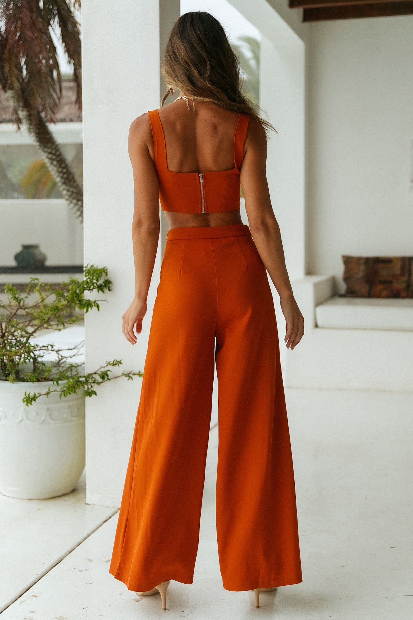 Thrill Of The Ride Pants Rust-Seaa Fashion