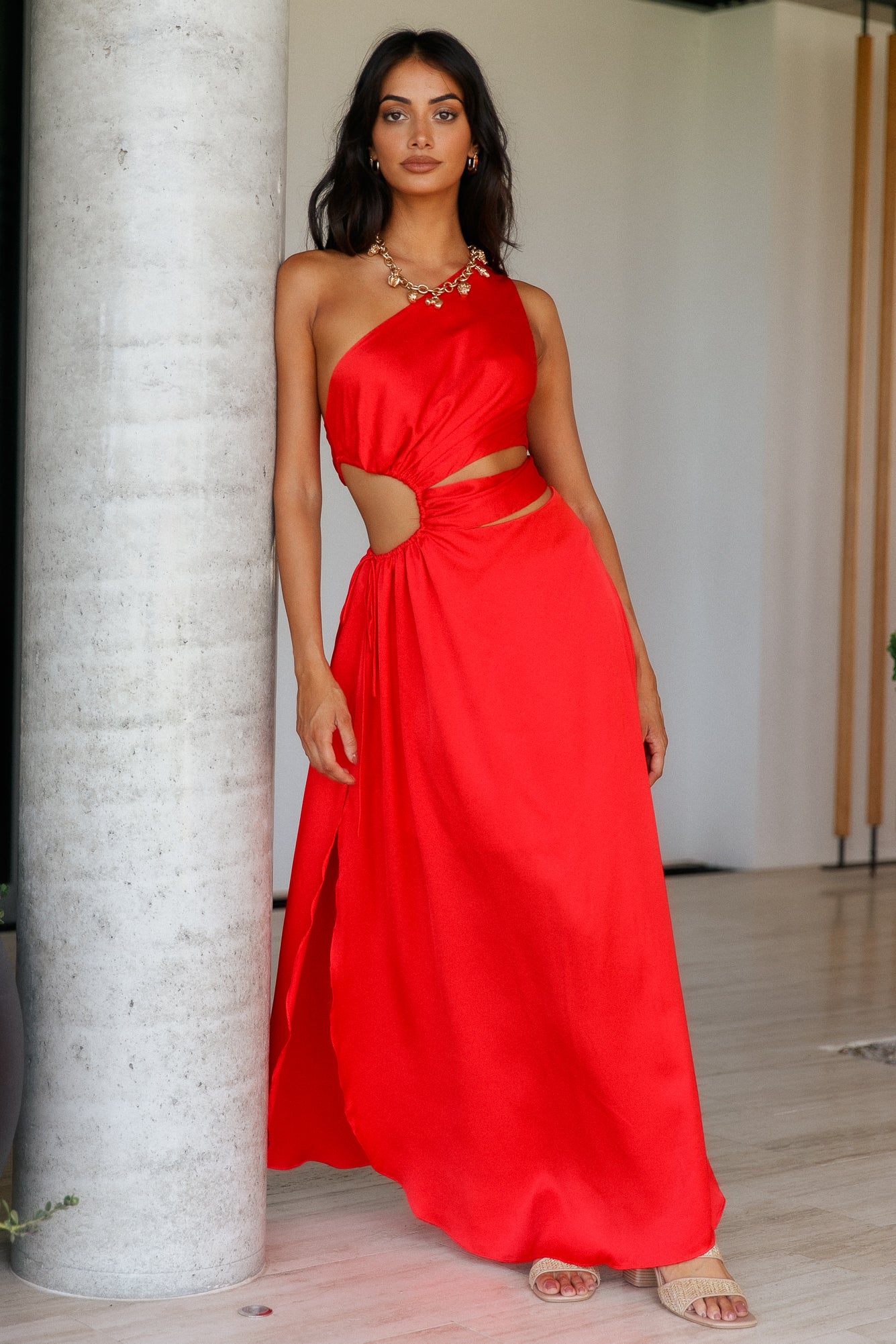 We Got This Feeling Maxi Dress Red-Seaa Fashion