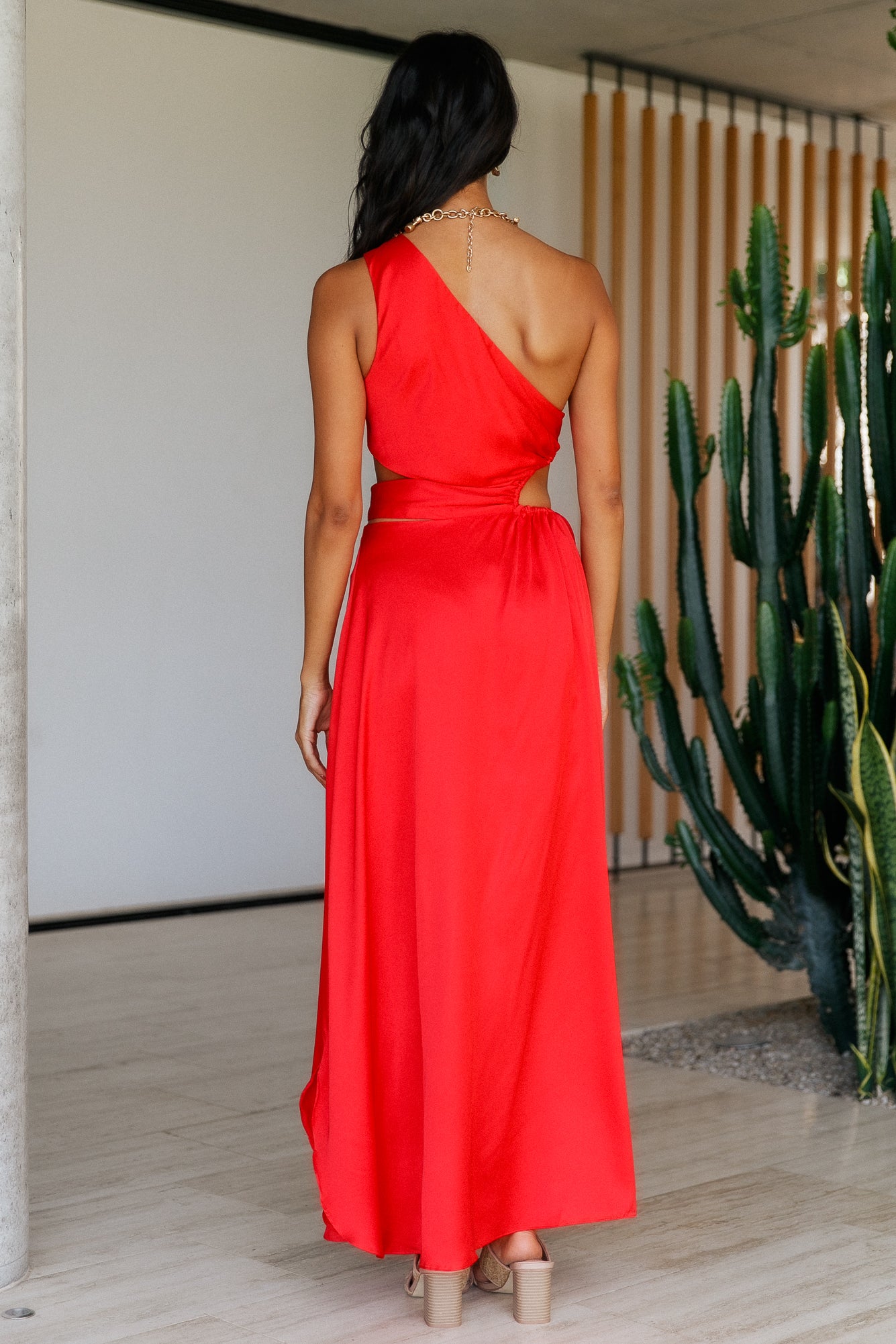 We Got This Feeling Maxi Dress Red-Seaa Fashion