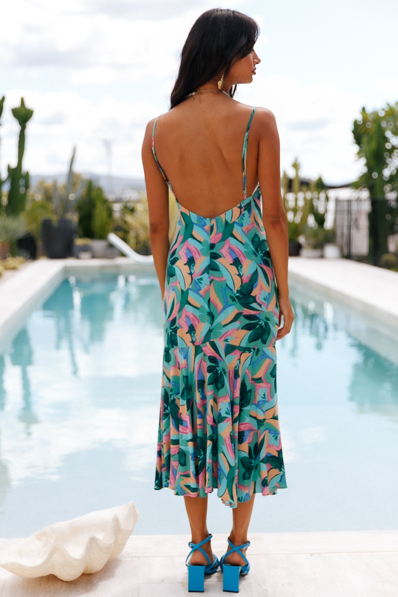 HELLO MOLLY Aloha Honey Maxi Dress Blue-Seaa Fashion