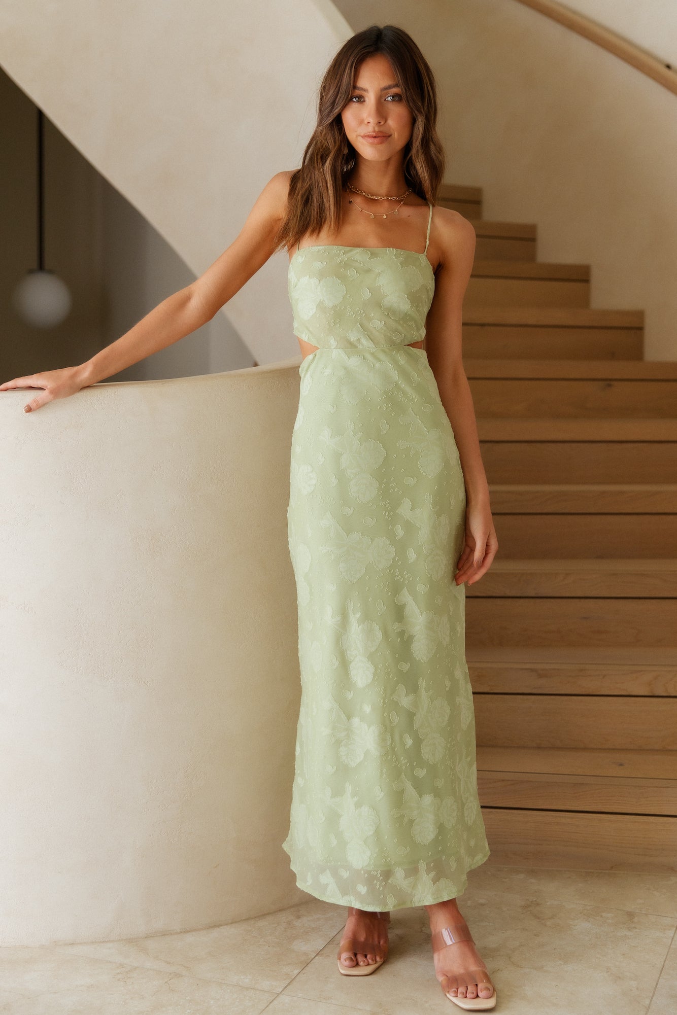 Cascalone Maxi Dress Sage-Seaa Fashion