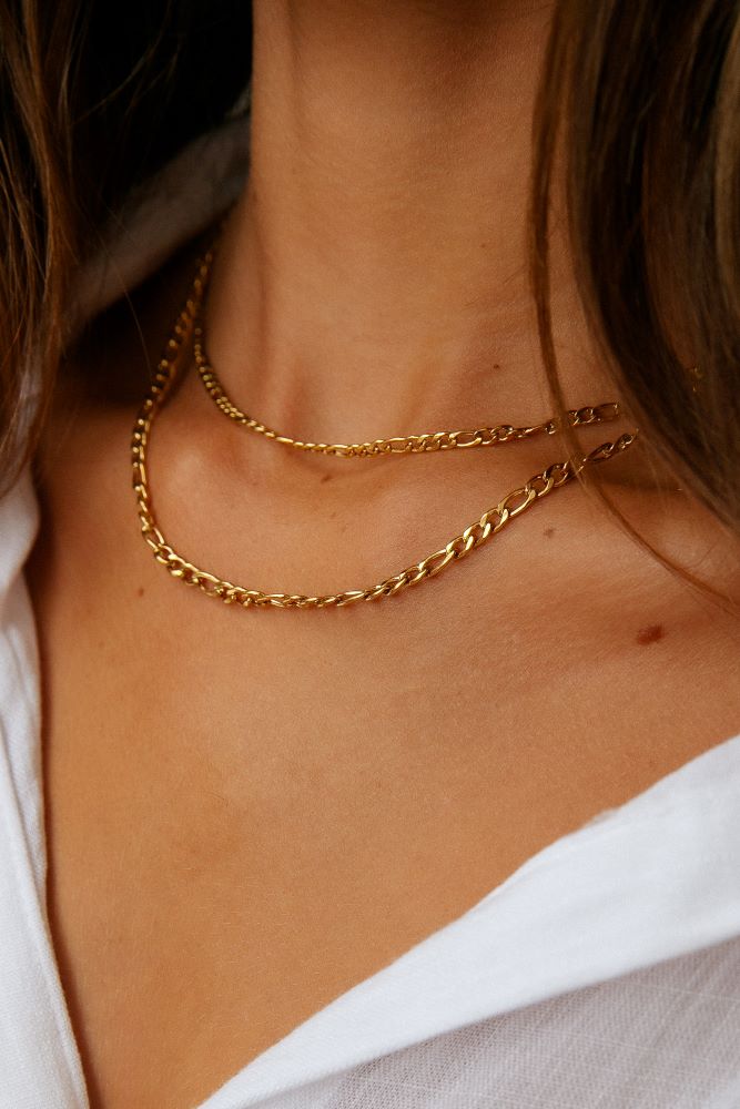 18k Gold Plated Chutreaux Necklace Gold-Seaa Fashion