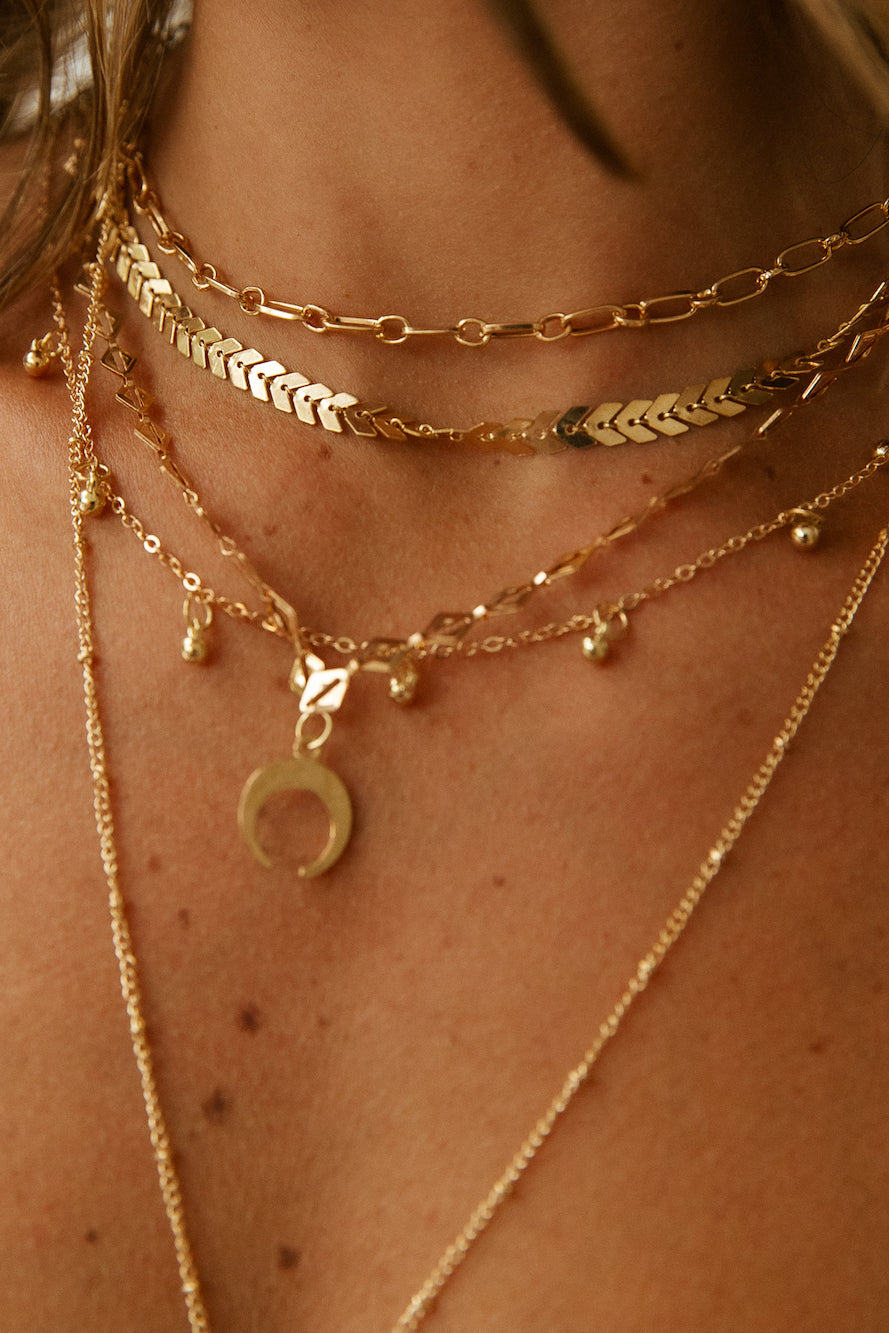 Treasuring You Necklace Gold-Seaa Fashion