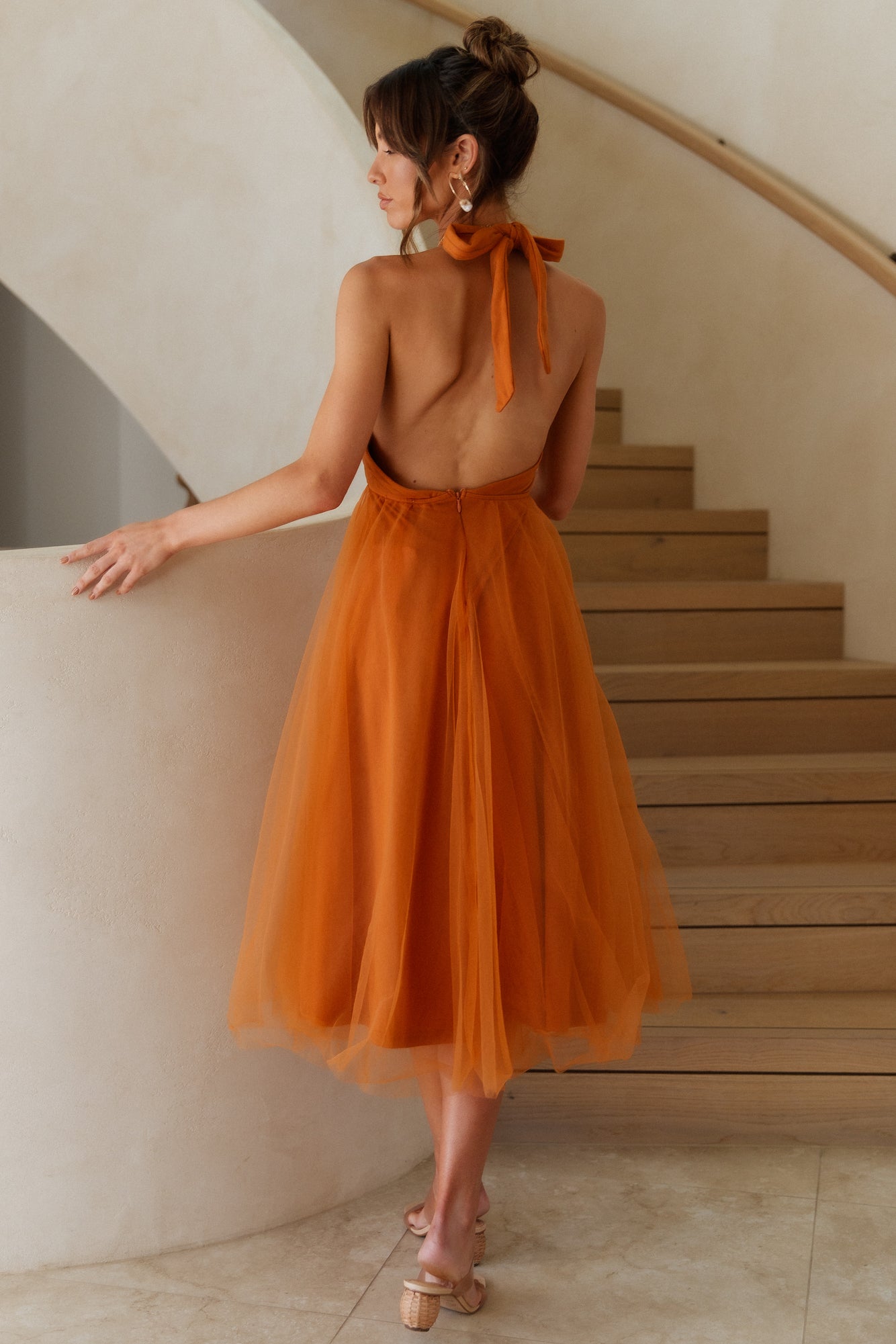 Warm Welcomes Maxi Dress Tan-Seaa Fashion