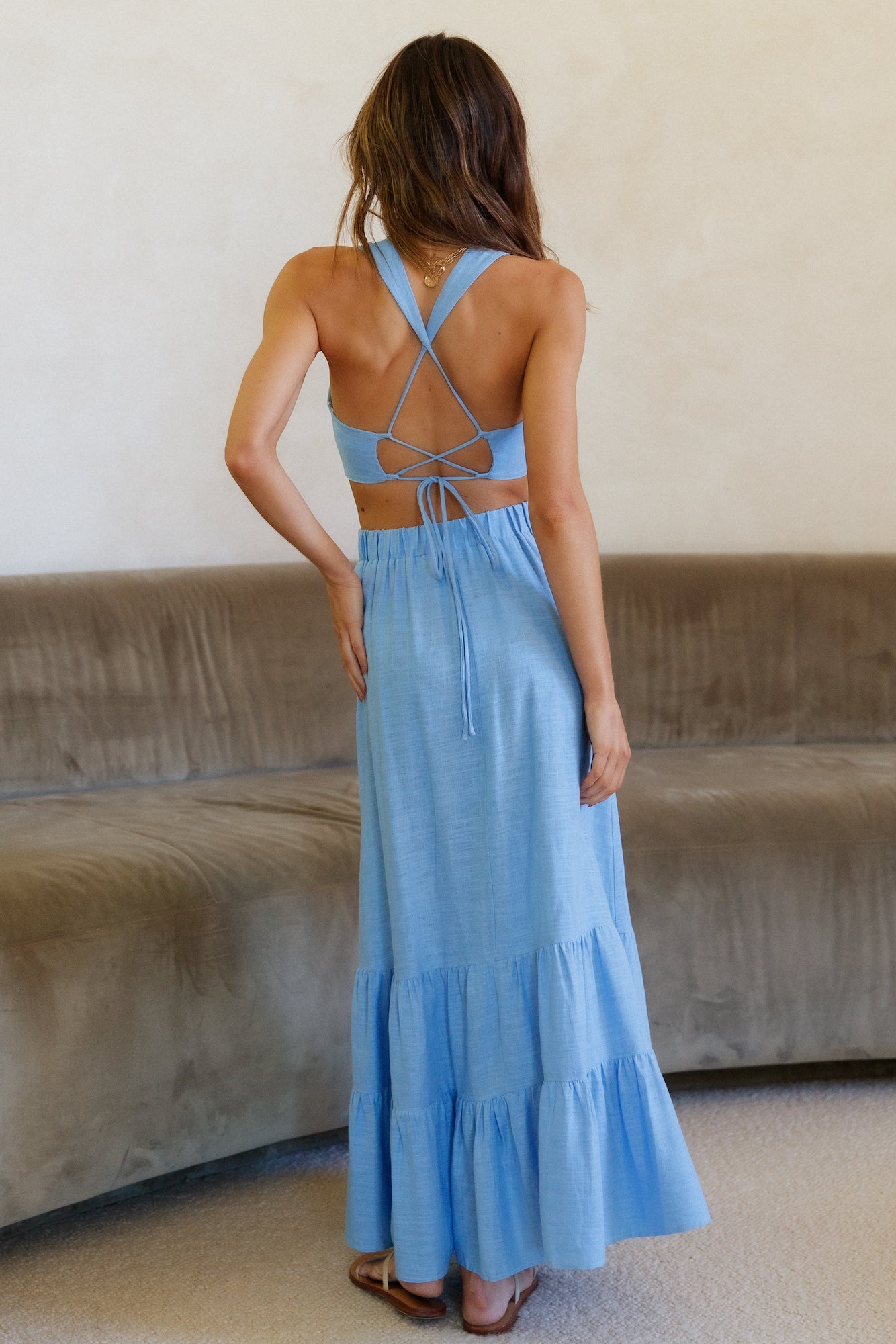 Fixed Focus Crop Top Blue-Seaa Fashion