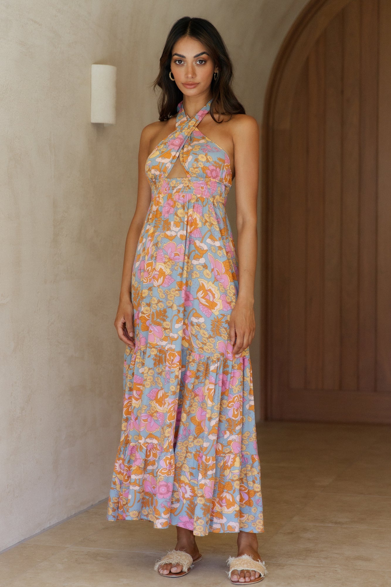 My Sunshine Maxi Dress Sage-Seaa Fashion
