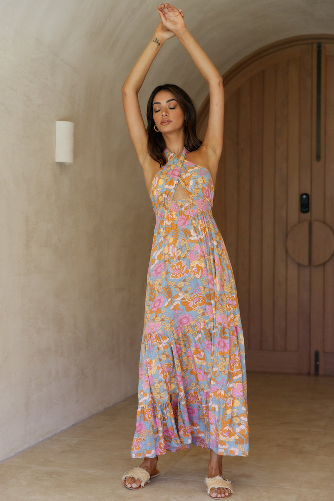 My Sunshine Maxi Dress Sage-Seaa Fashion