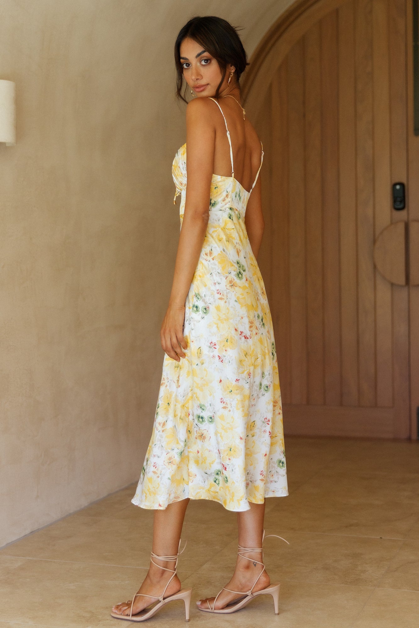 Whispered Confessions Maxi Dress Yellow-Seaa Fashion