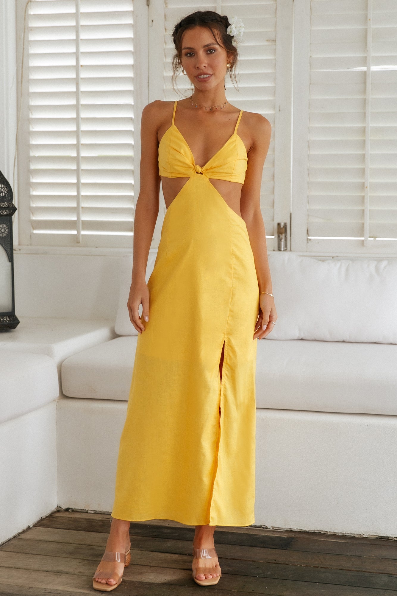 Real With You Maxi Dress Yellow-Seaa Fashion