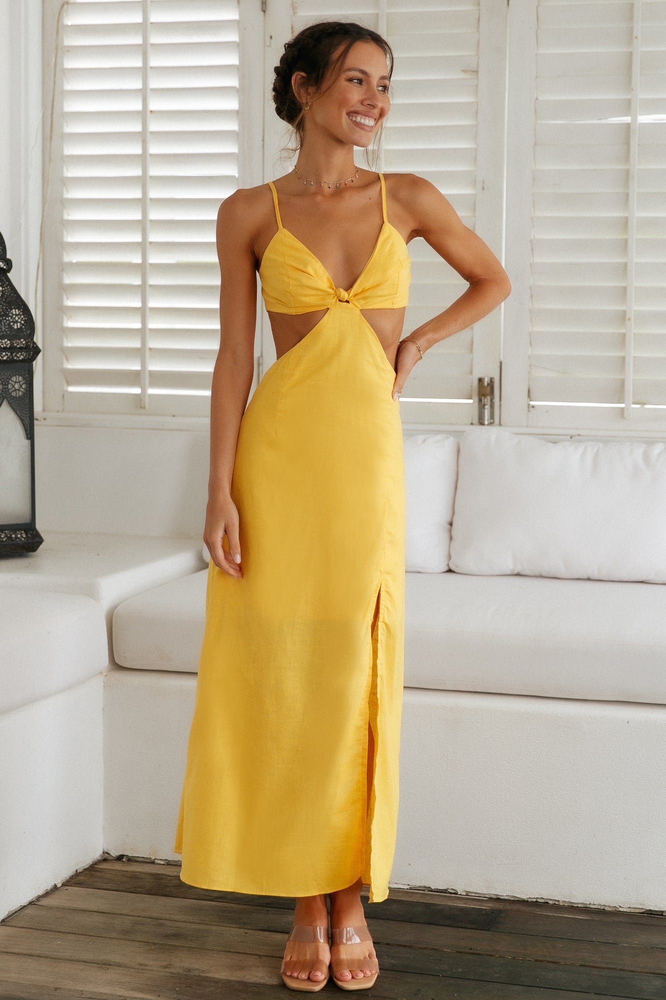Real With You Maxi Dress Yellow-Seaa Fashion