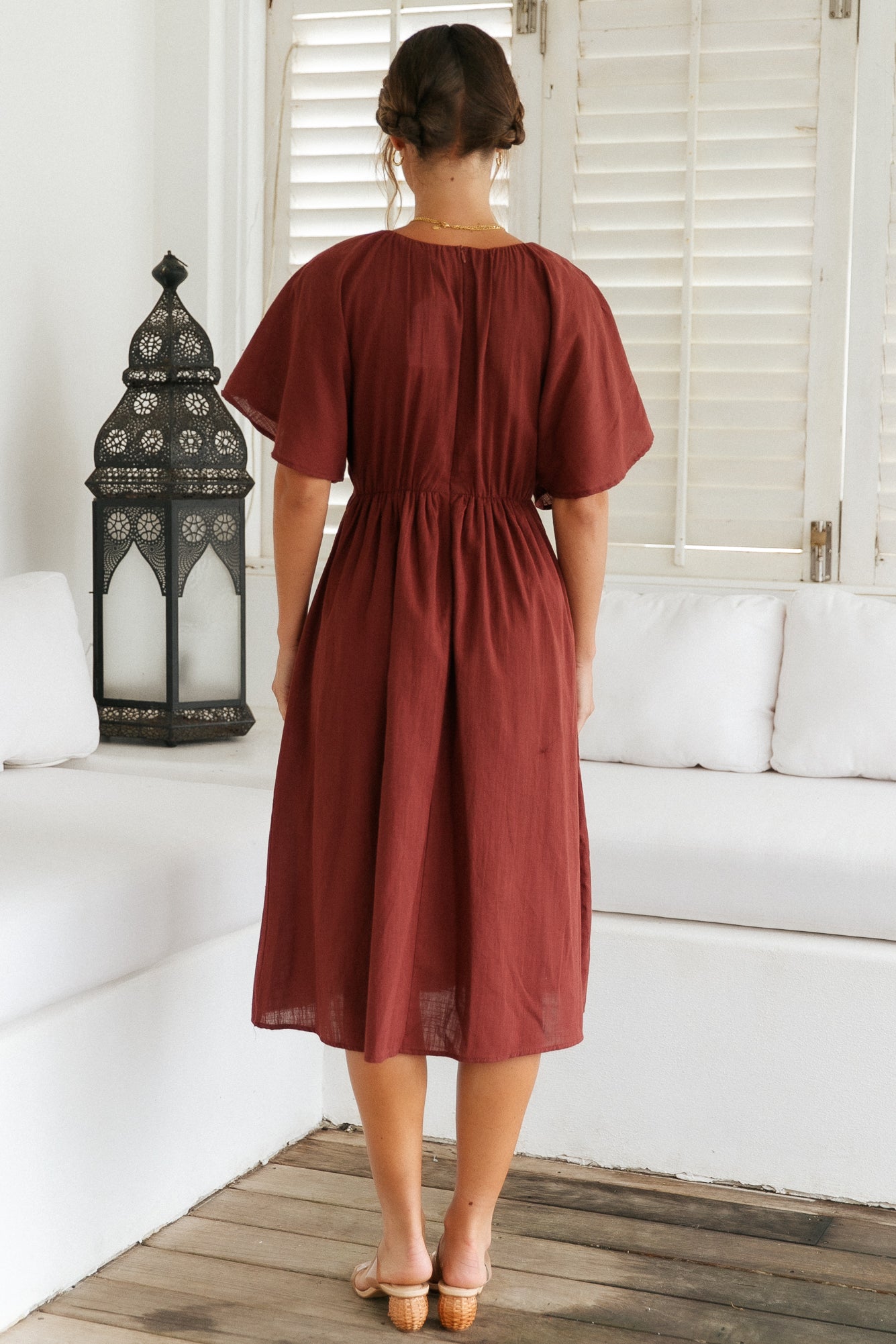 Summertime Lover Maxi Dress Brown-Seaa Fashion