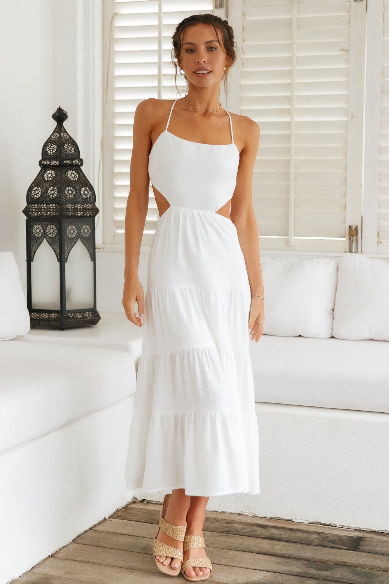 Got The Sun Maxi Dress White-Seaa Fashion
