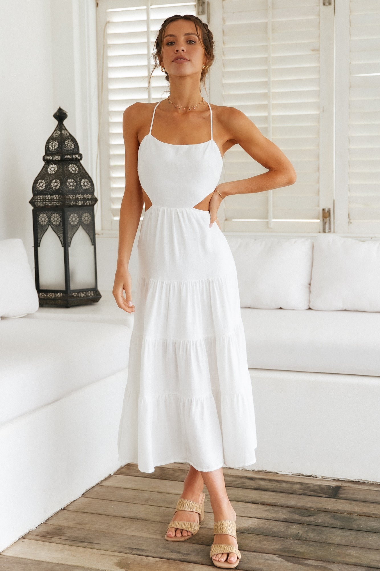 Got The Sun Maxi Dress White-Seaa Fashion