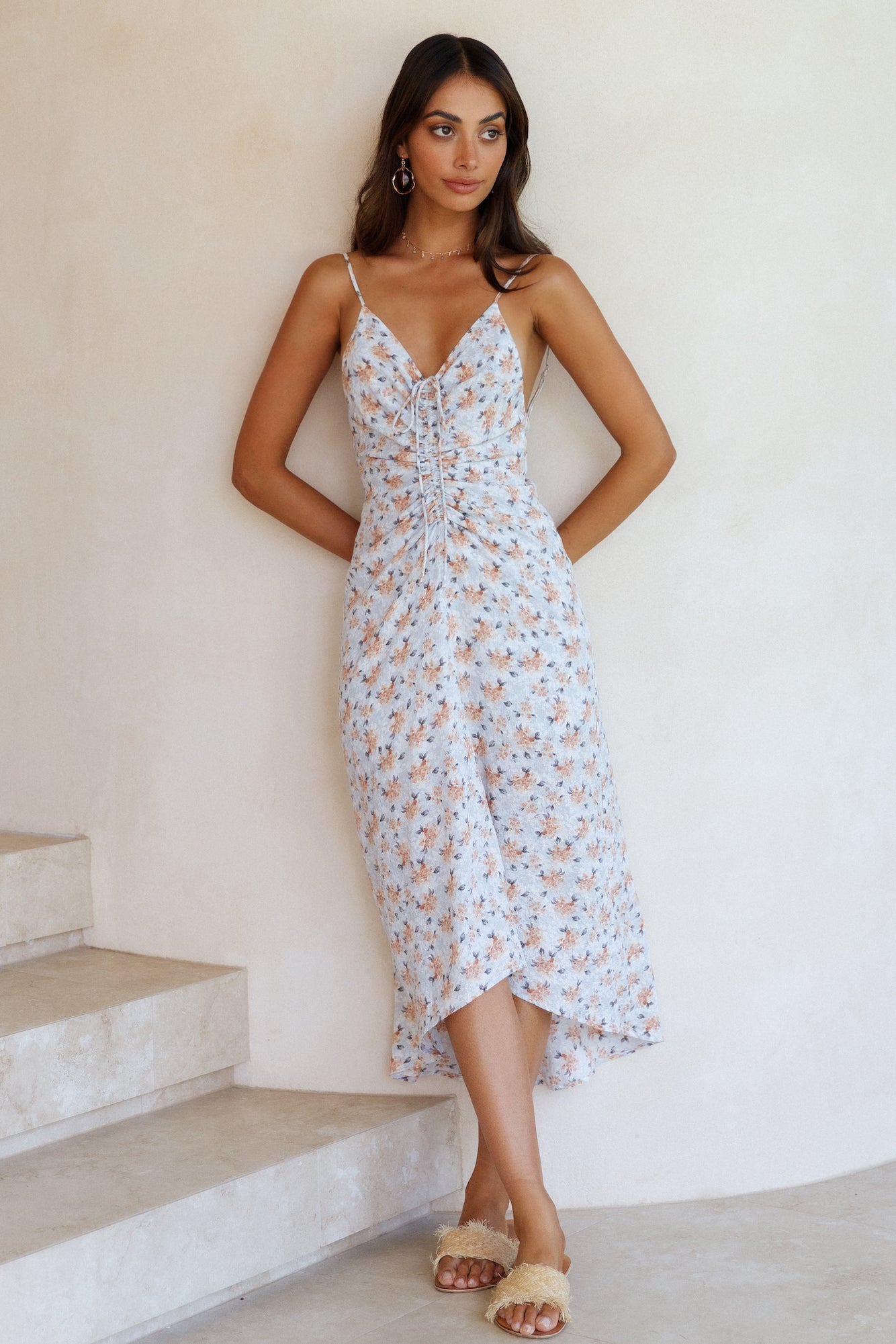 HELLO MOLLY Botanical Dreams Midi Dress-Seaa Fashion