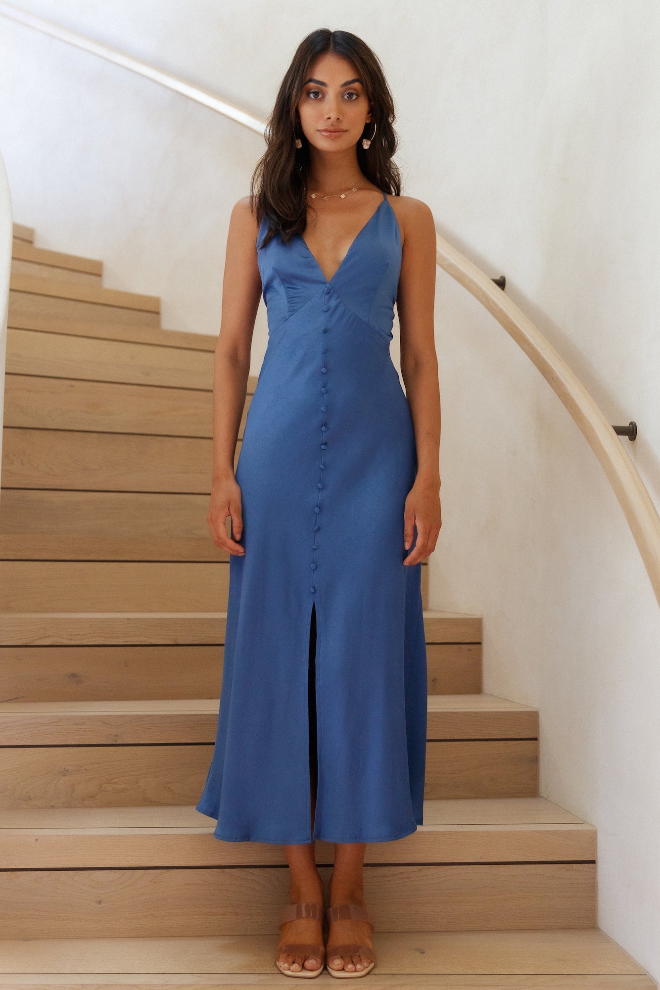 Forever With You Maxi Dress Blue-Seaa Fashion
