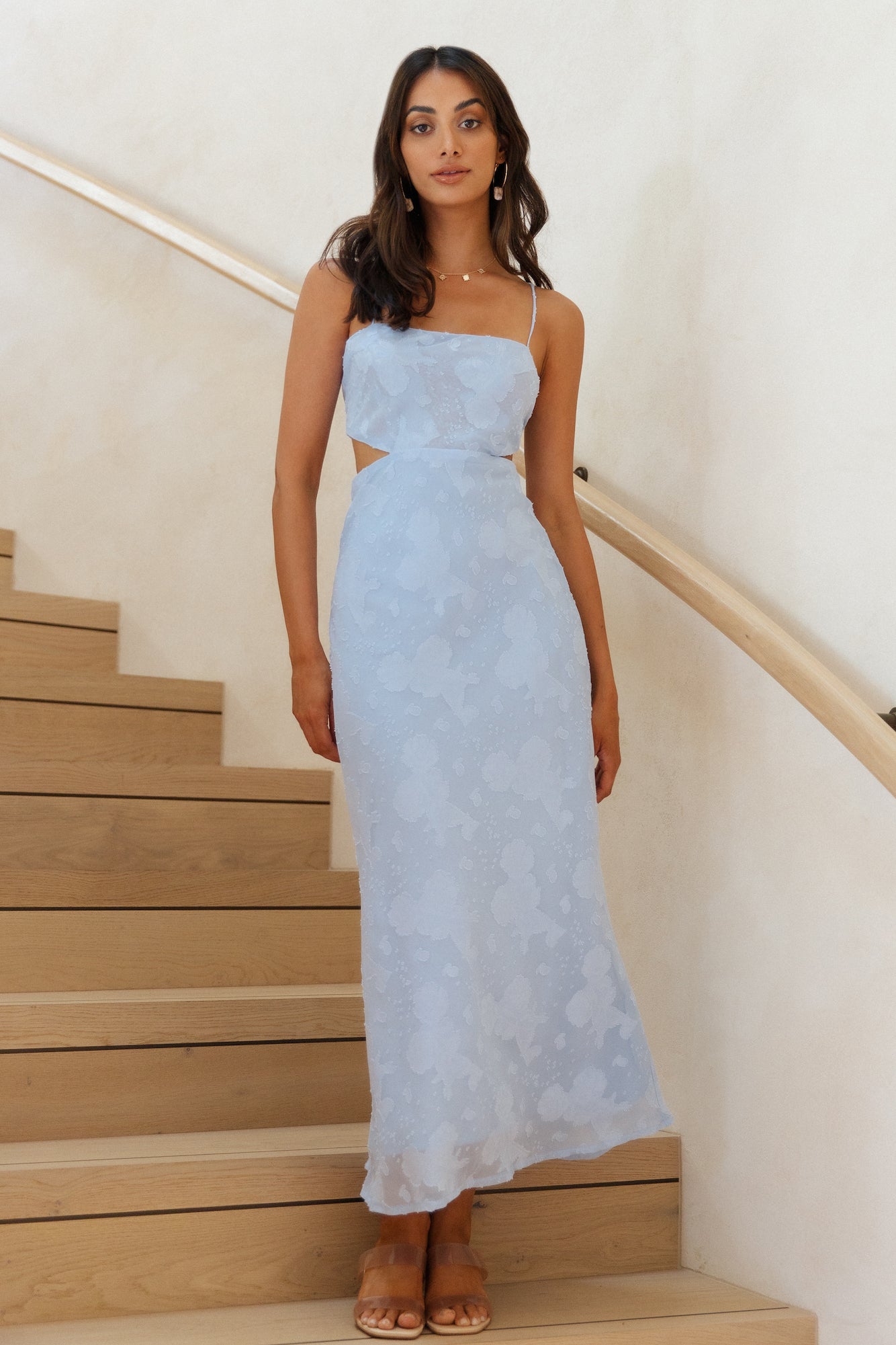 Cascalone Maxi Dress Blue-Seaa Fashion