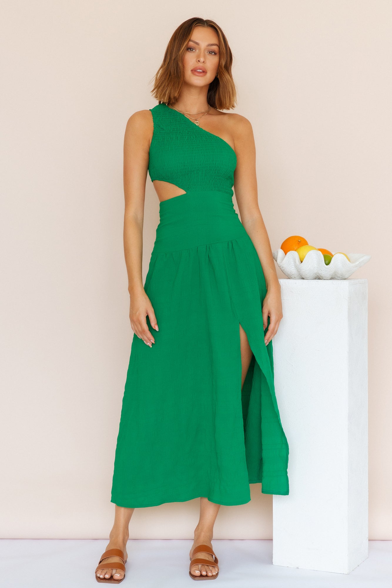 Check In Maxi Dress Green-Seaa Fashion