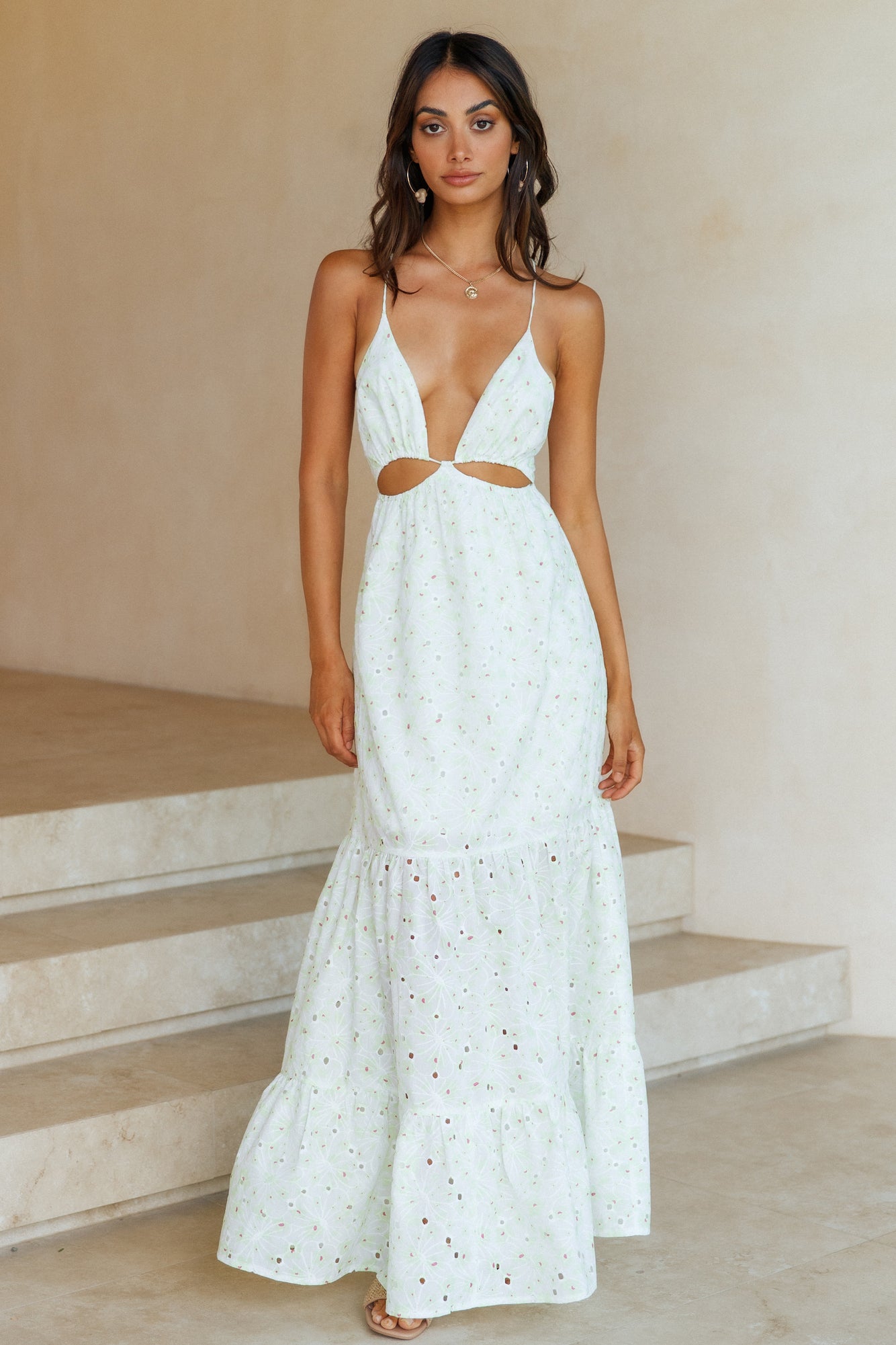 HELLO MOLLY Trust My Words Maxi Dress Green-Seaa Fashion