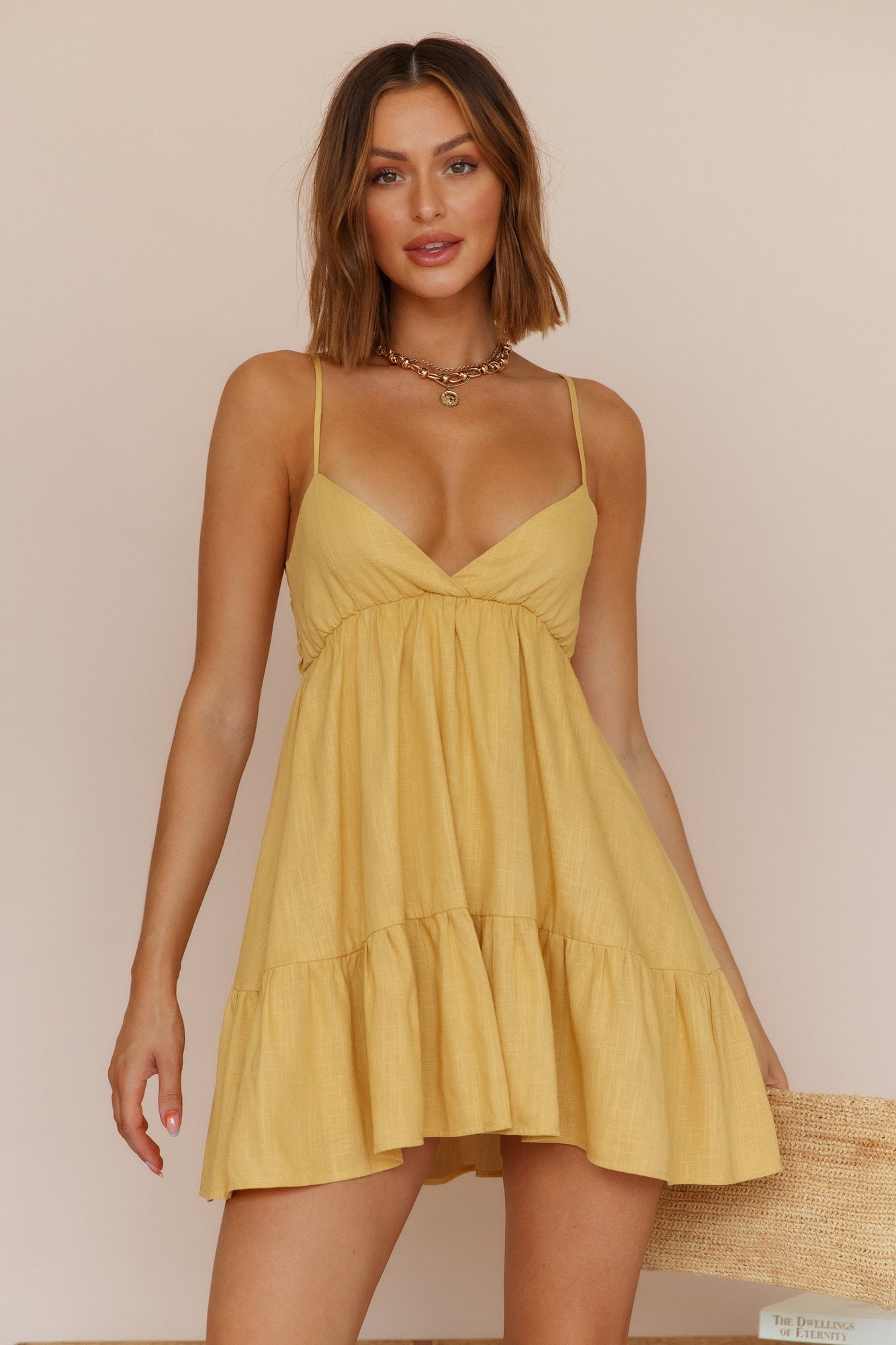 Vanny Dress Mustard-Seaa Fashion