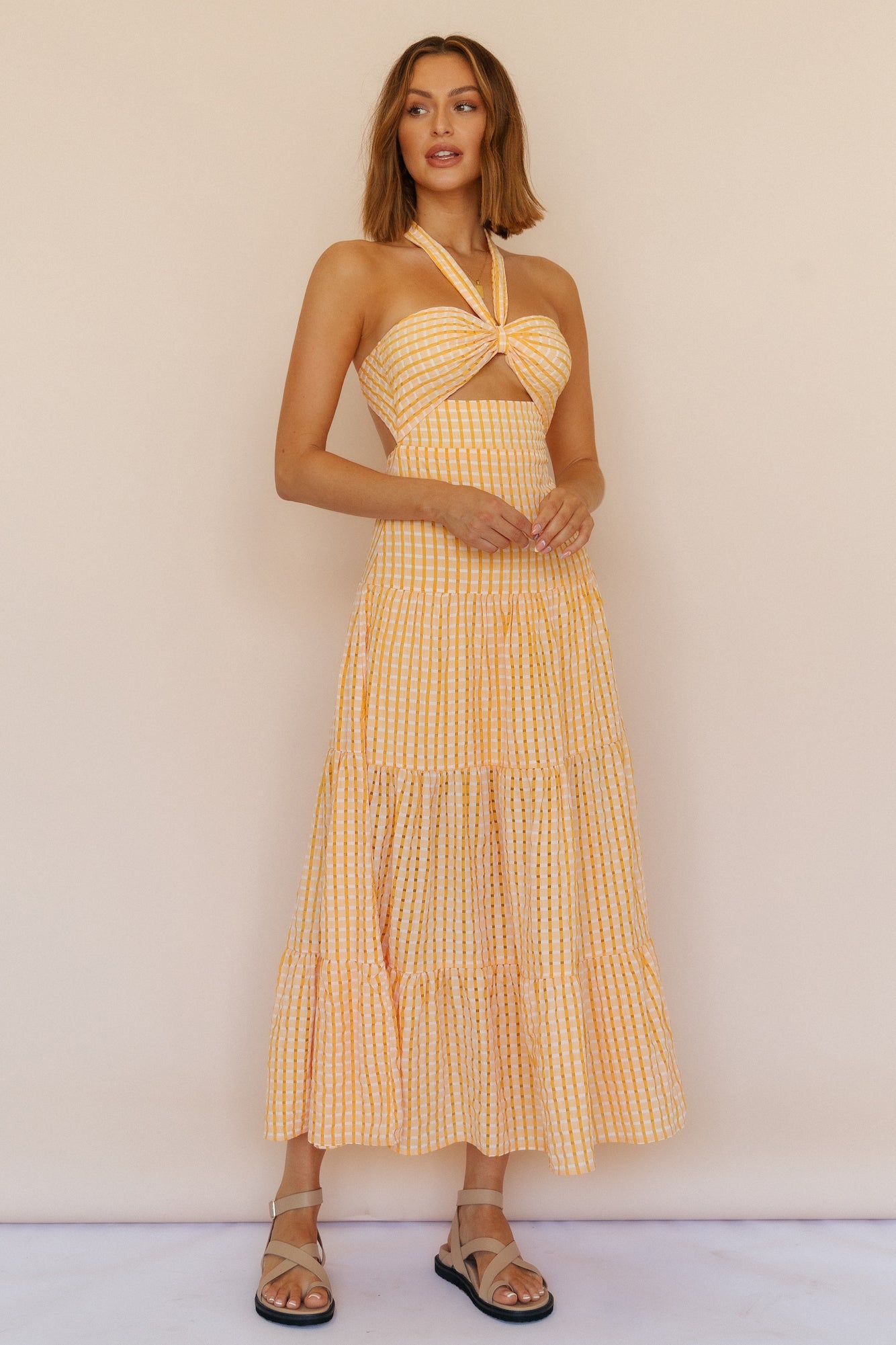 Words Of Glory Maxi Dress Orange-Seaa Fashion
