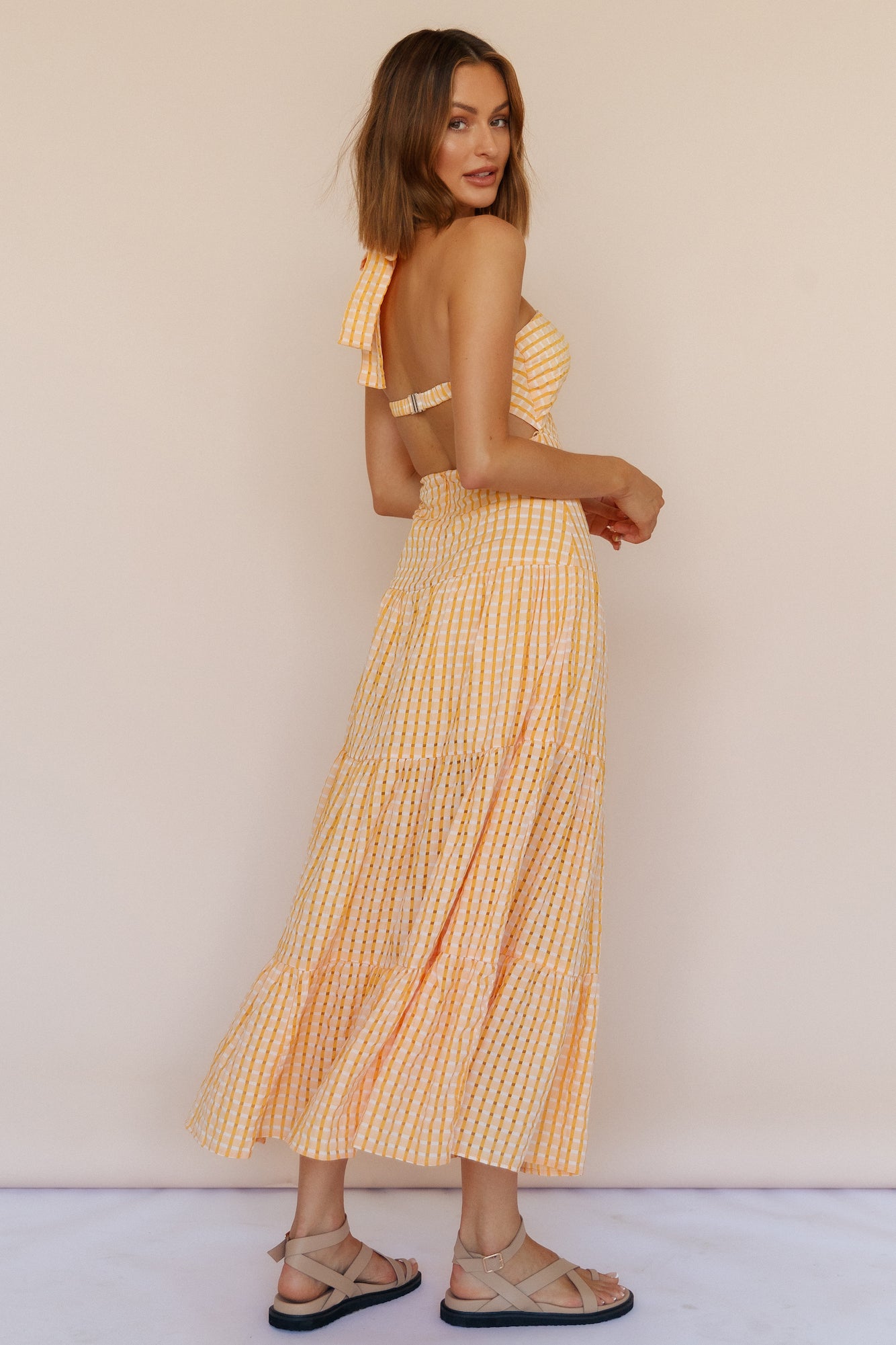 Words Of Glory Maxi Dress Orange-Seaa Fashion
