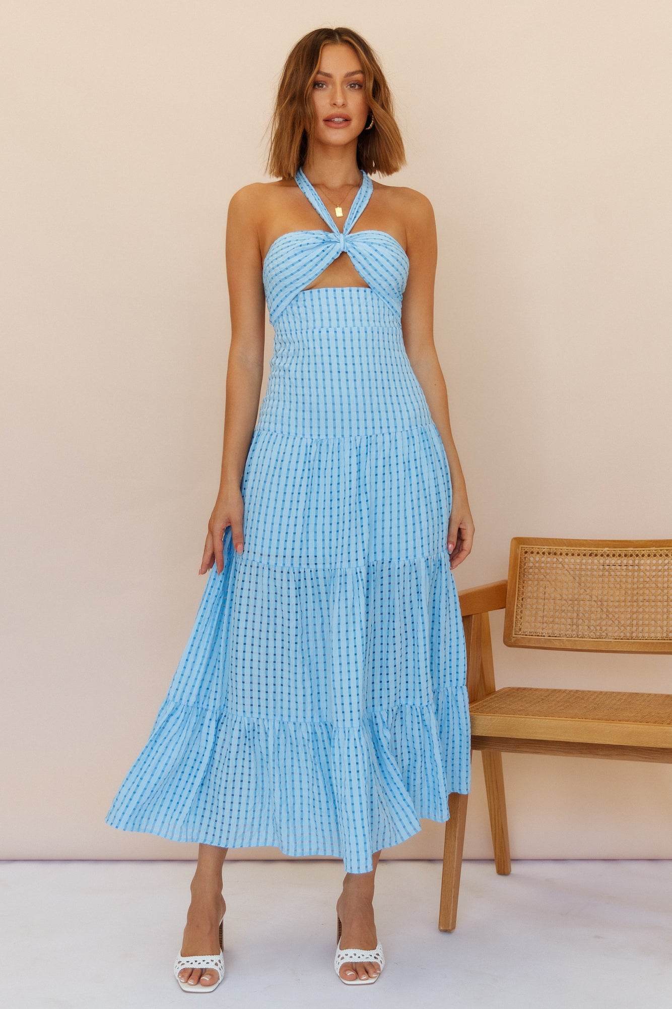 Words Of Glory Maxi Dress Blue-Seaa Fashion