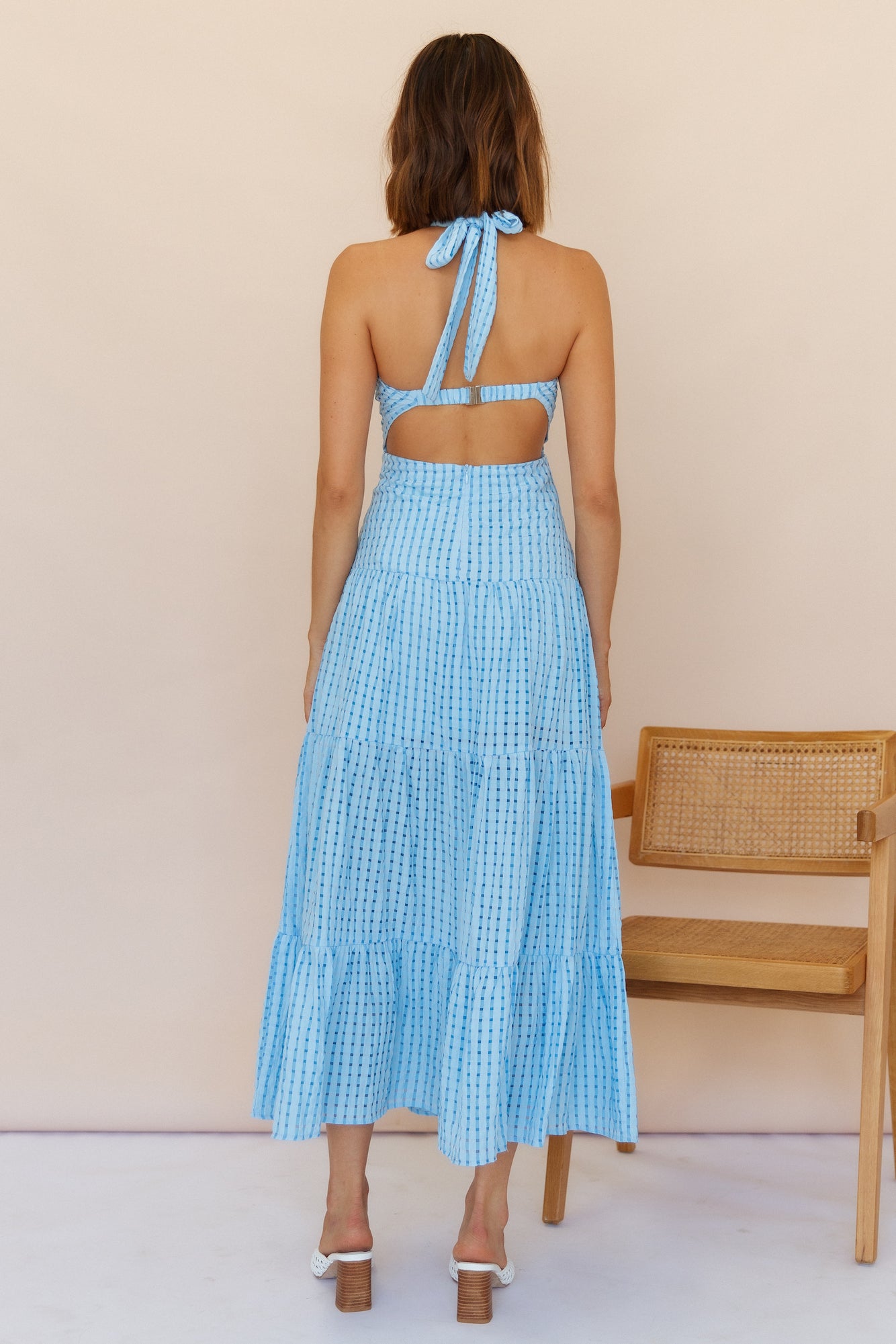 Words Of Glory Maxi Dress Blue-Seaa Fashion