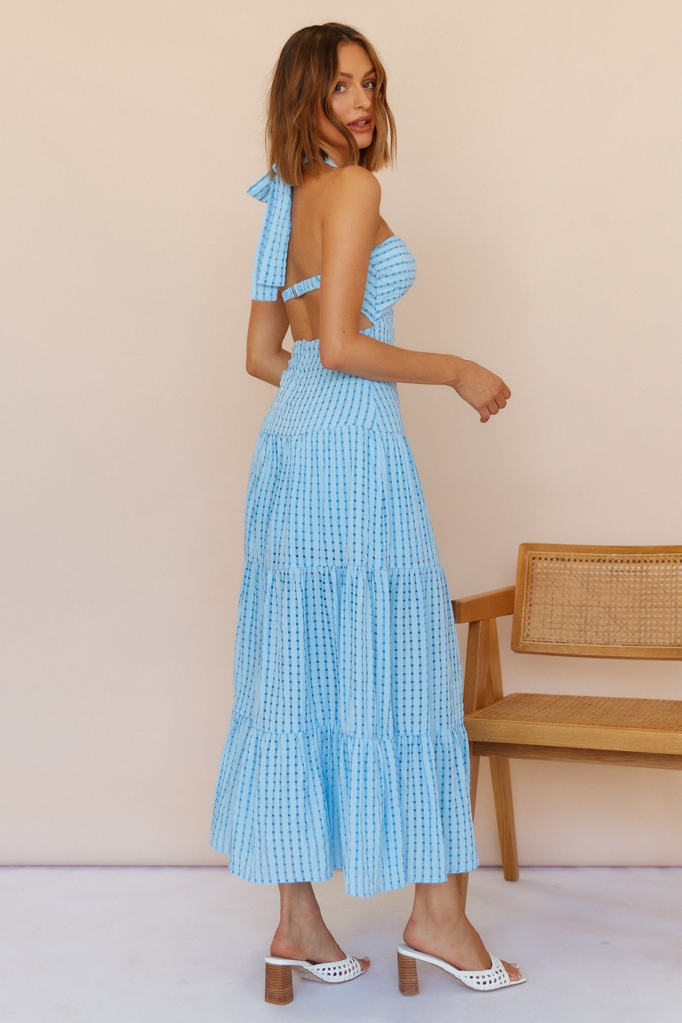 Words Of Glory Maxi Dress Blue-Seaa Fashion