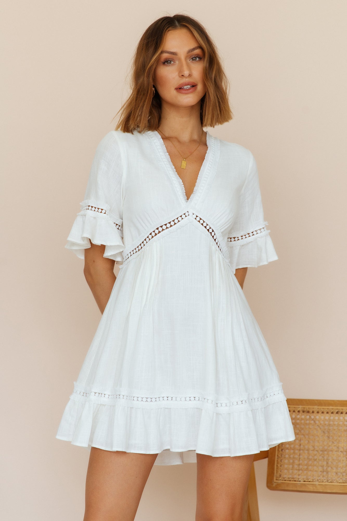 Sun Chasers Dress White-Seaa Fashion