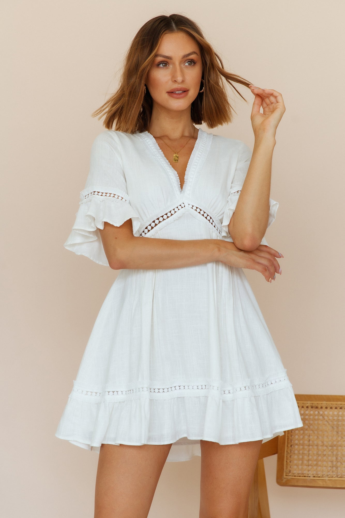 Sun Chasers Dress White-Seaa Fashion