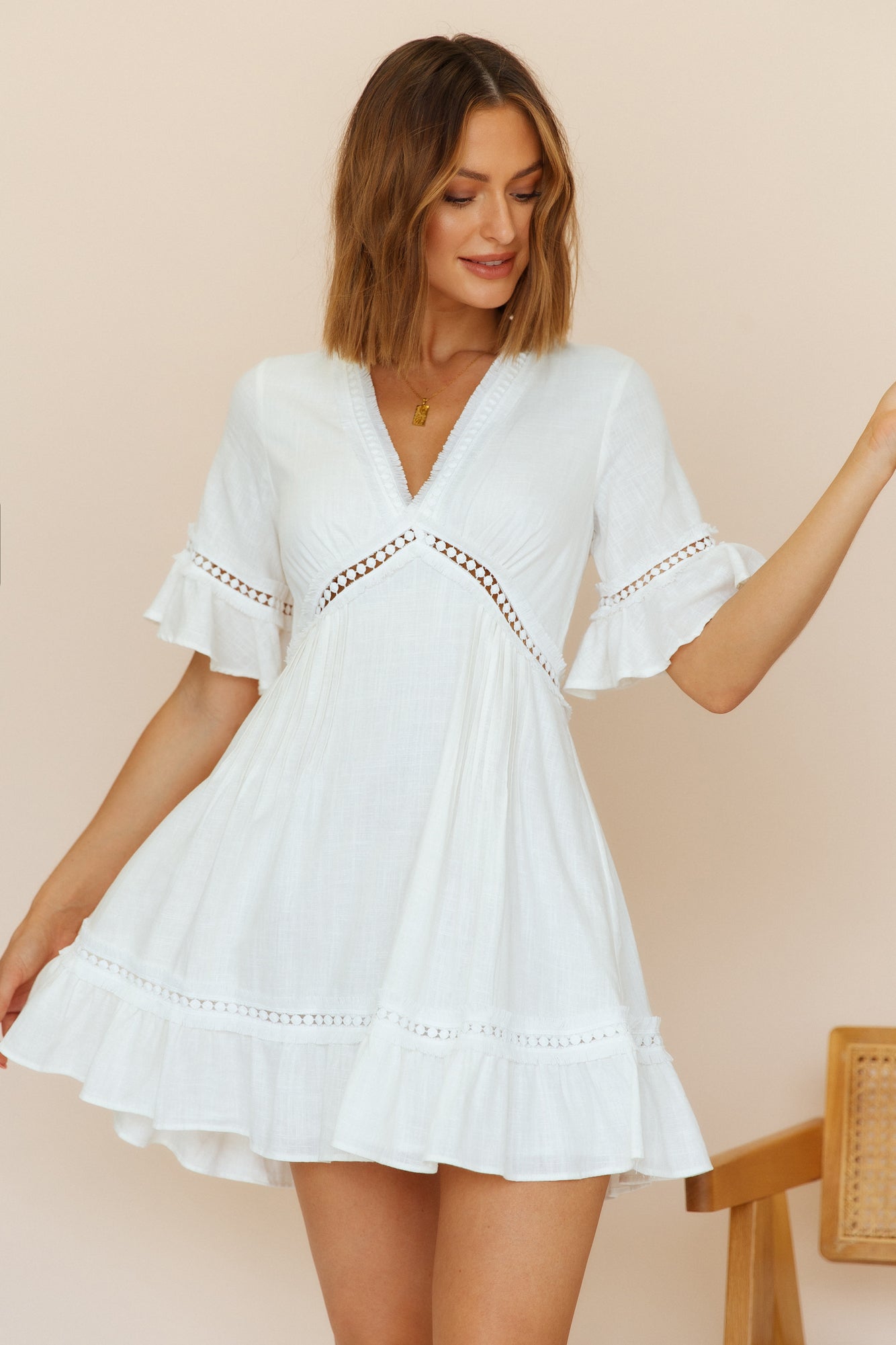 Sun Chasers Dress White-Seaa Fashion