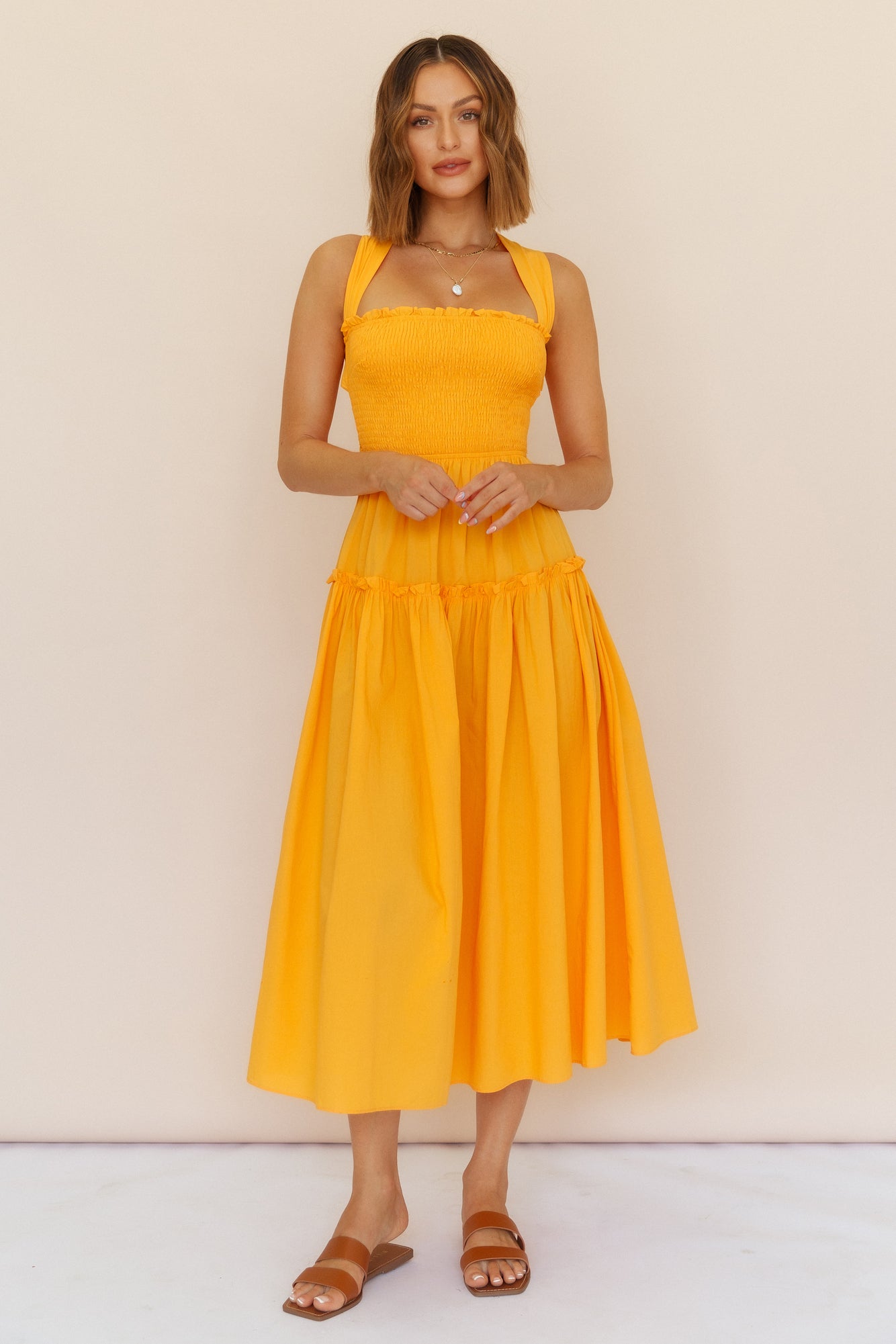 Everything Under The Sun Maxi Dress Orange-Seaa Fashion