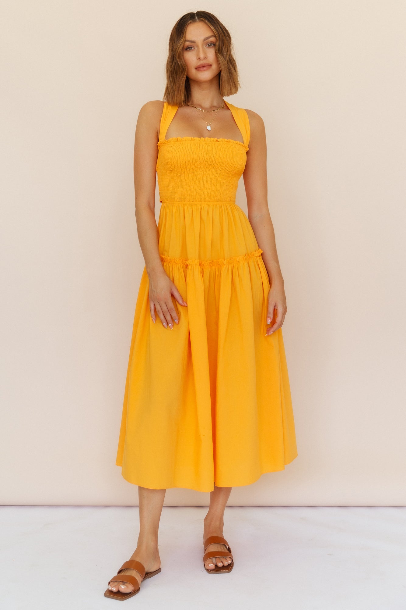 Everything Under The Sun Maxi Dress Orange-Seaa Fashion