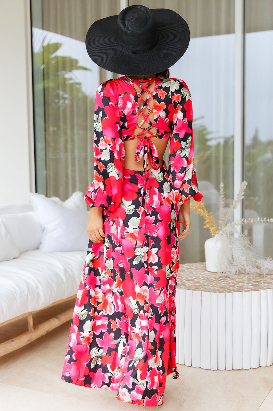 Chartreusian Maxi Dress Floral-Seaa Fashion