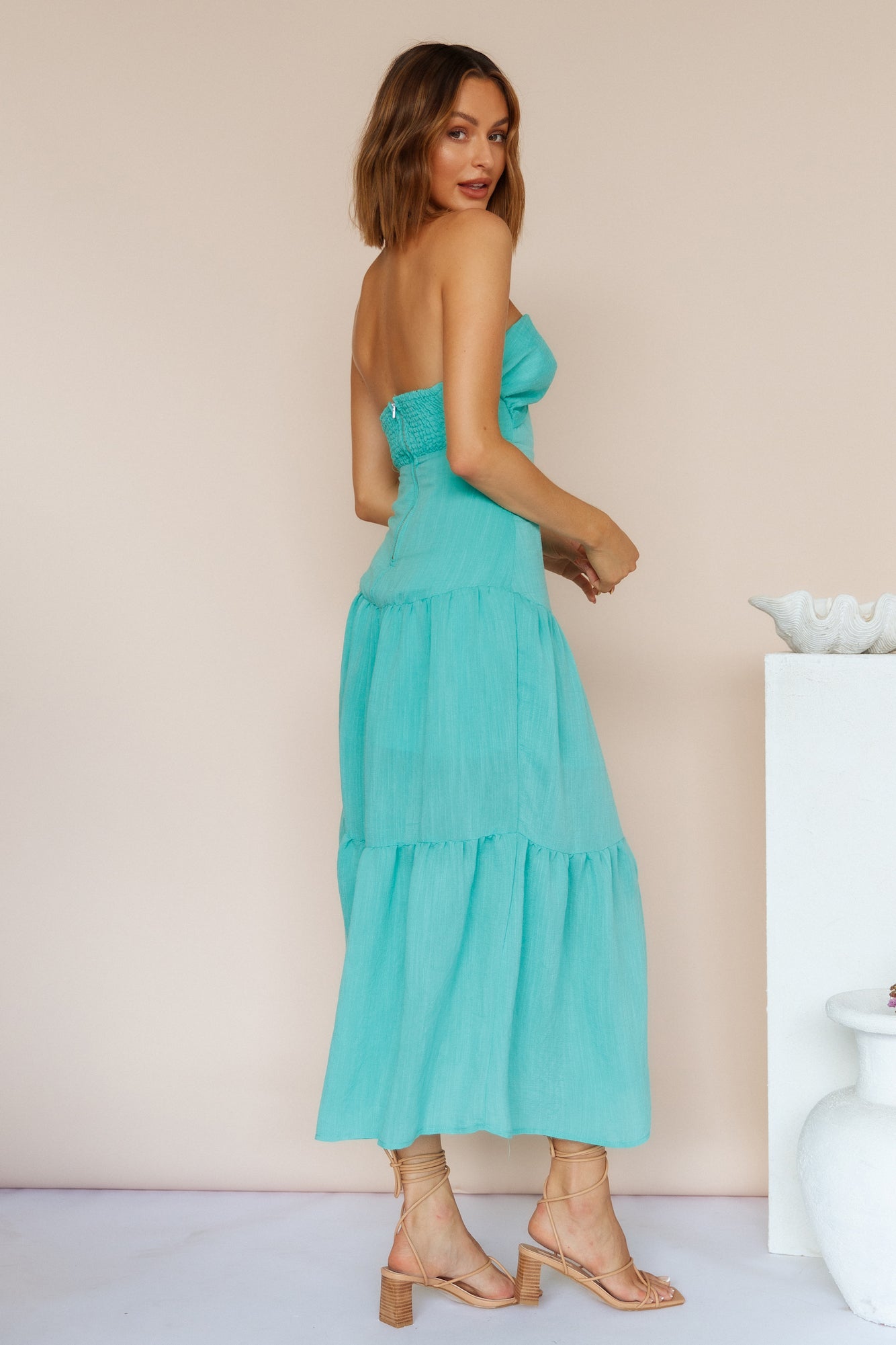 Free Falling Maxi Dress Green-Seaa Fashion