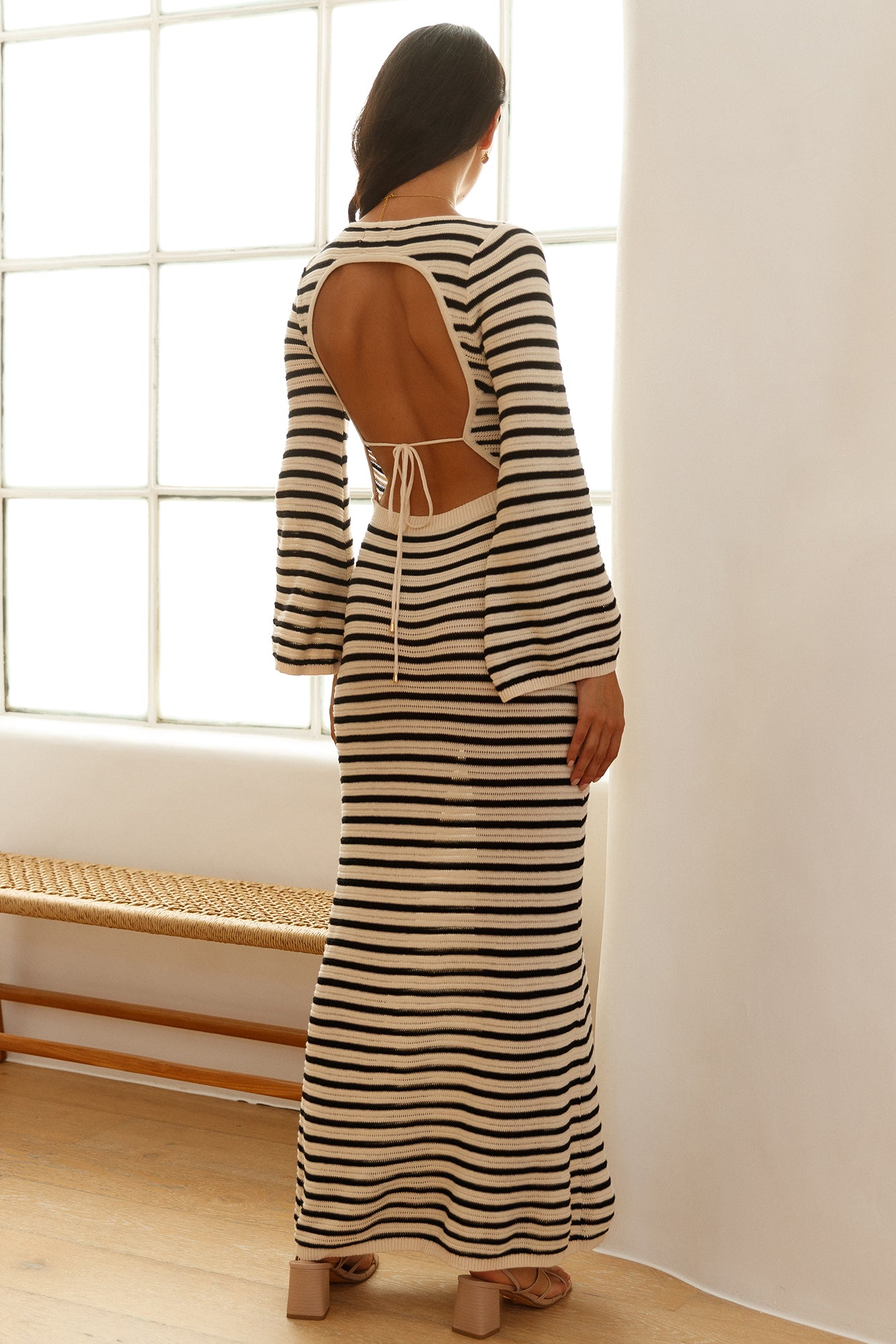 SEVEN WONDERS Cherie Knit Maxi Dress Sand-Seaa Fashion