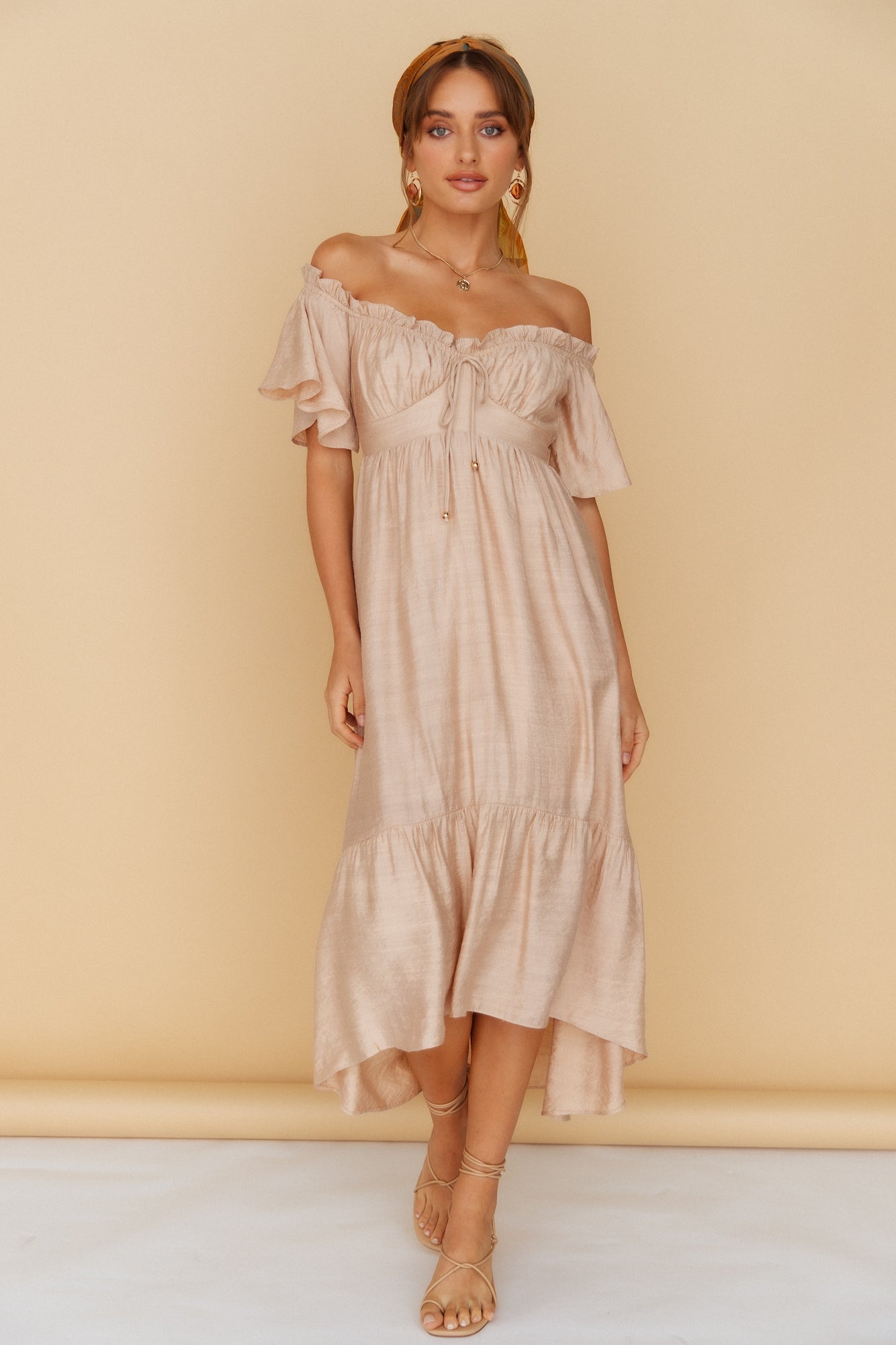 Moonchild Maxi Dress Brown-Seaa Fashion