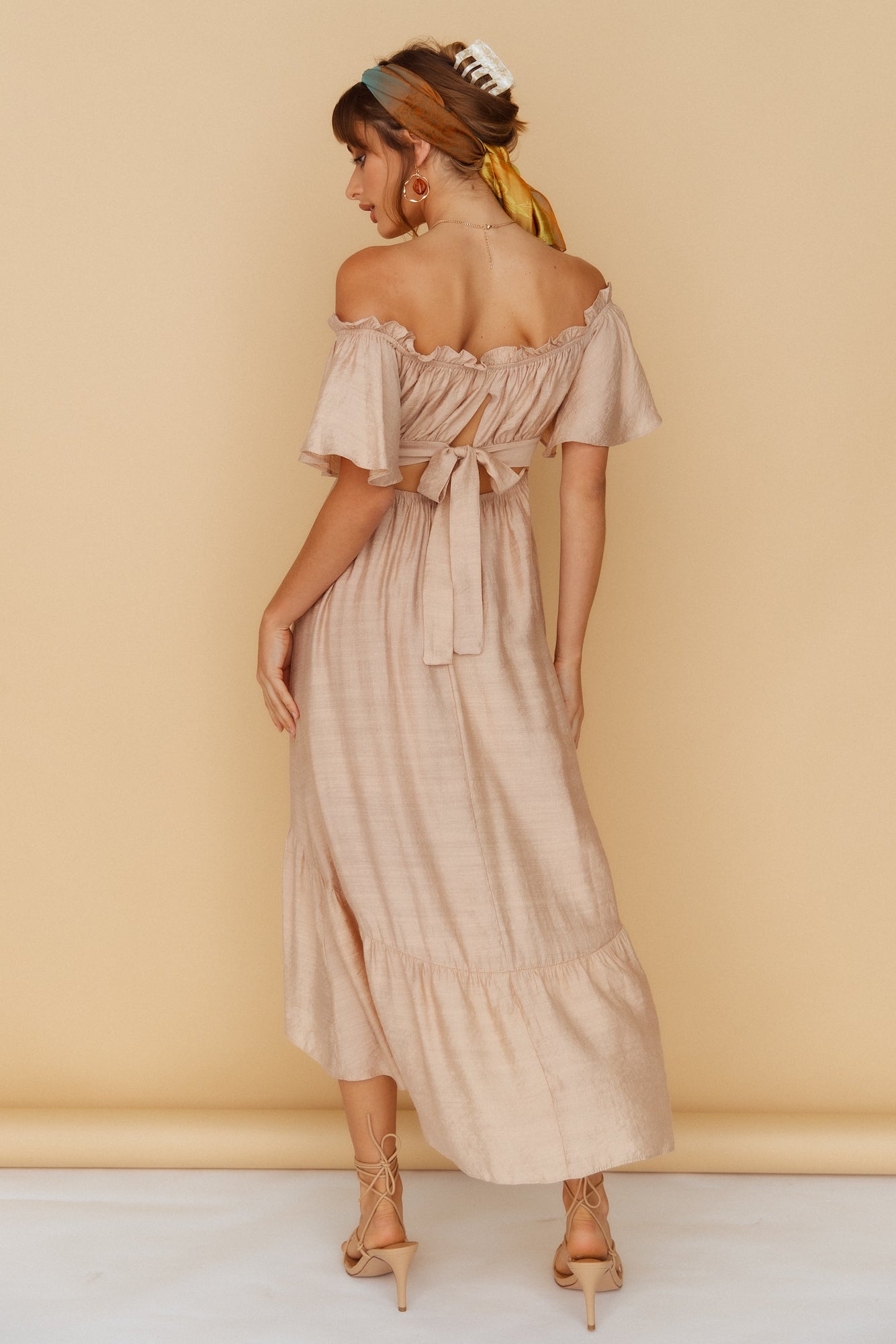Moonchild Maxi Dress Brown-Seaa Fashion