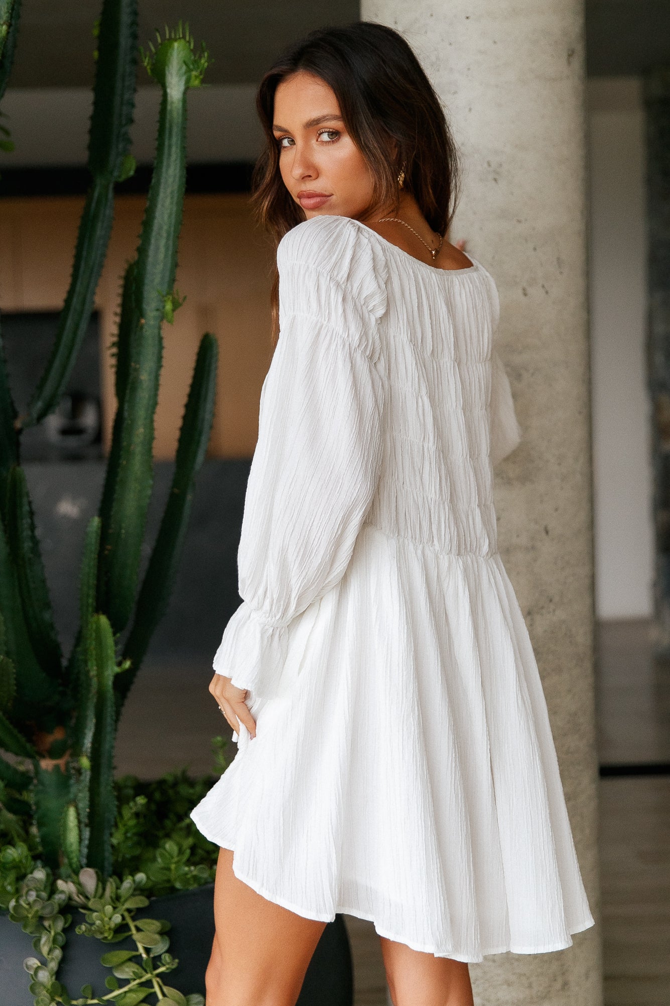 Forever In A Minute Dress White-Seaa Fashion