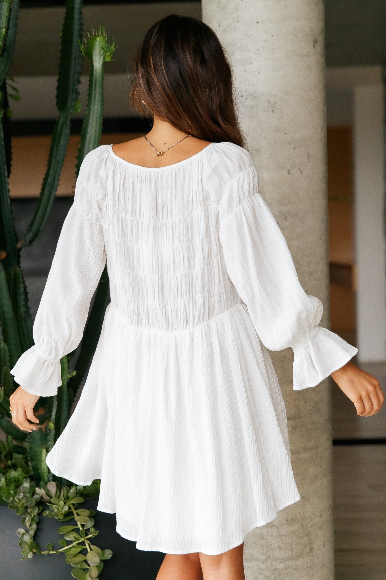 Forever In A Minute Dress White-Seaa Fashion