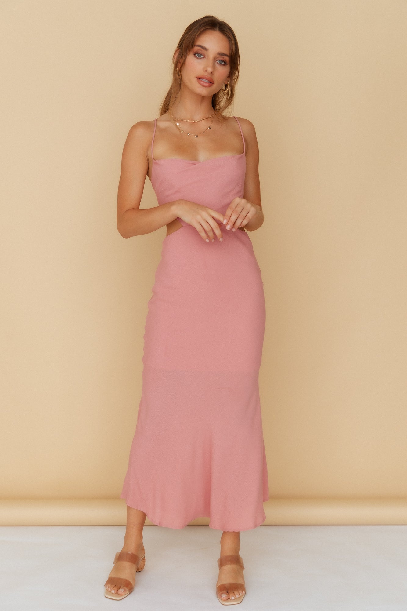 Running To You Maxi Dress Blush-Seaa Fashion