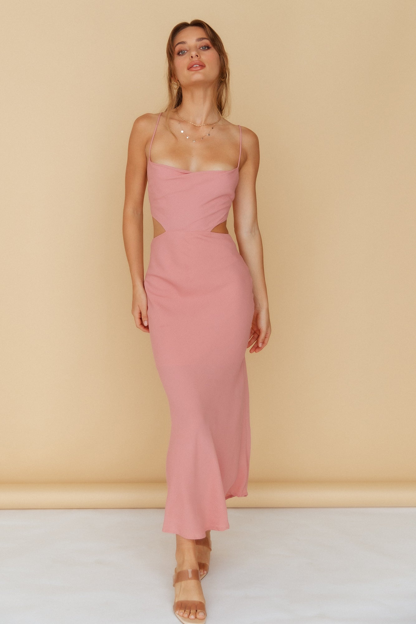 Running To You Maxi Dress Blush-Seaa Fashion