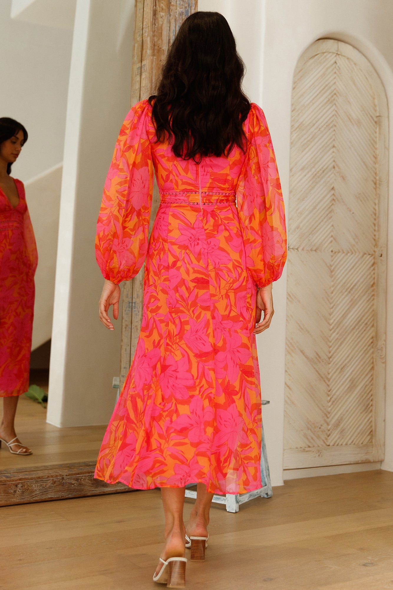 Cherry Lips Maxi Dress Red-Seaa Fashion