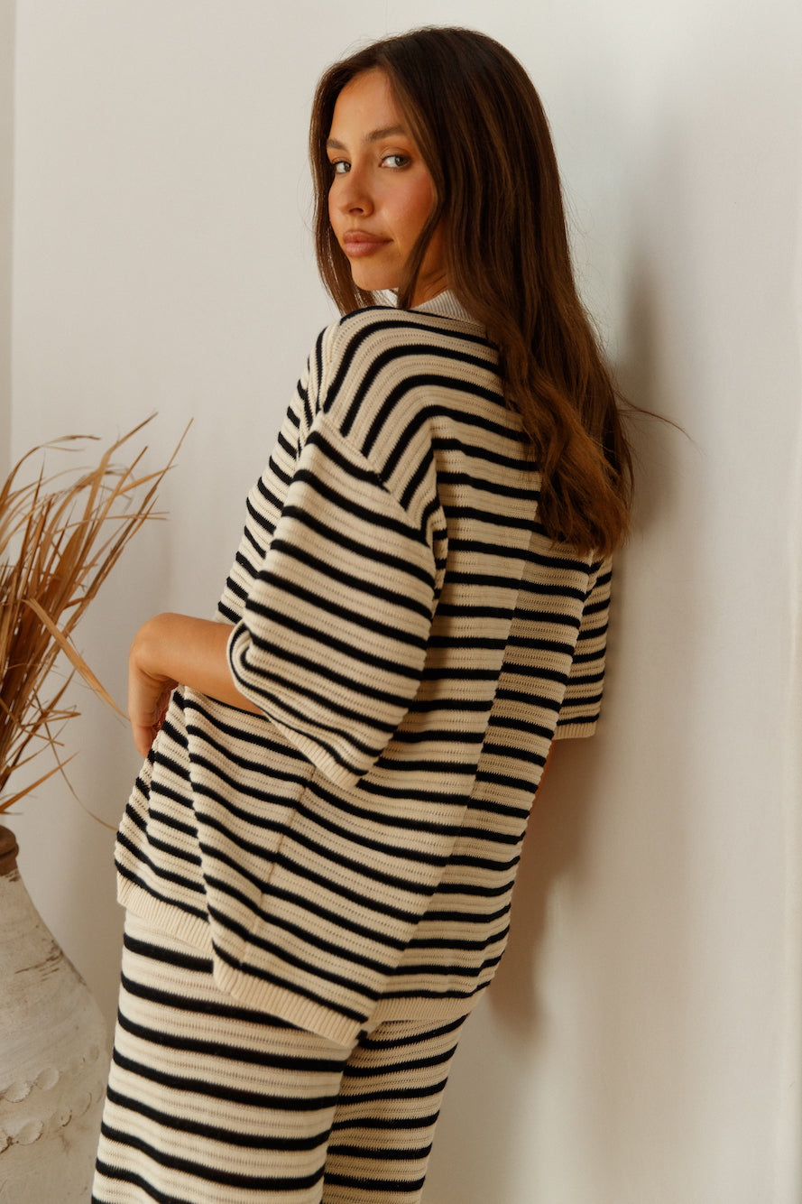 SEVEN WONDERS Cherie Knit Shirt Sand-Seaa Fashion