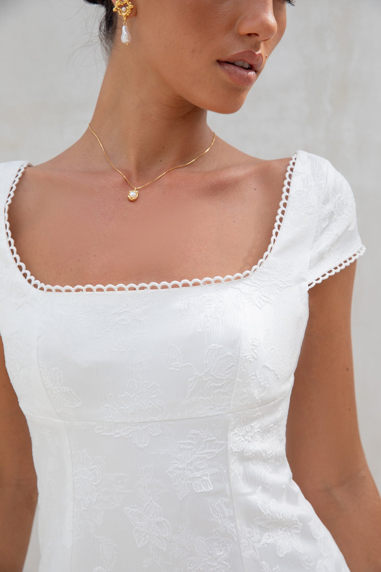 Bon Voyage Mini Dress Cream-Seaa Fashion