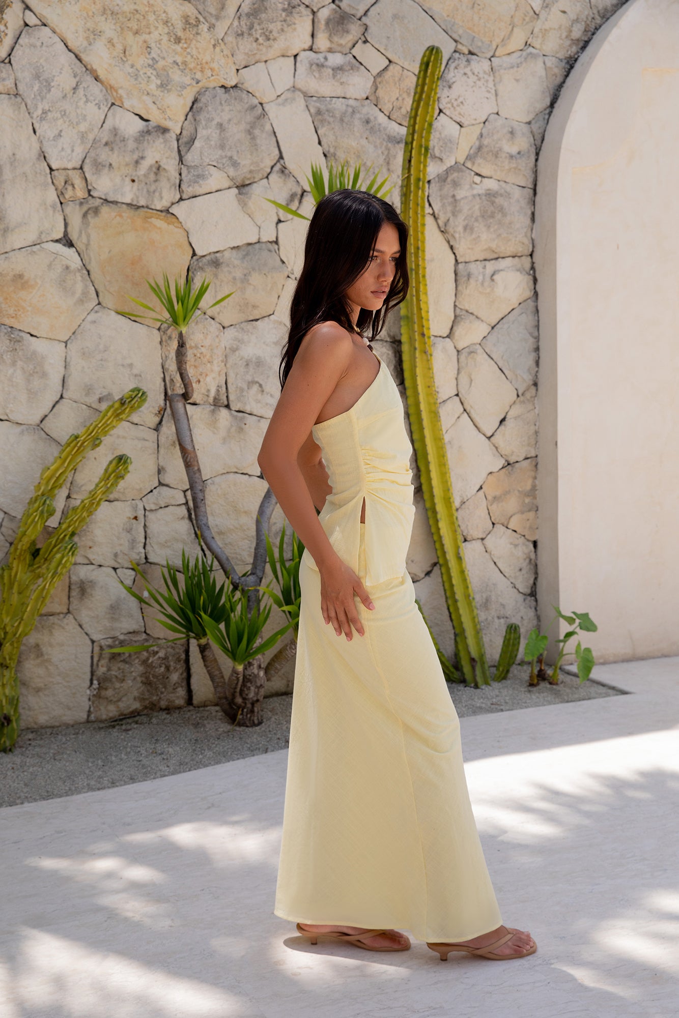 Halzie Top Yellow-Seaa Fashion