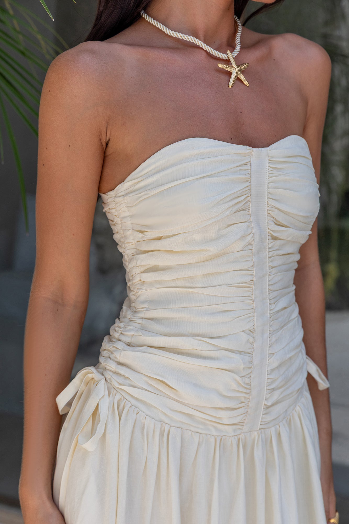 Zori Maxi Dress Cream-Seaa Fashion