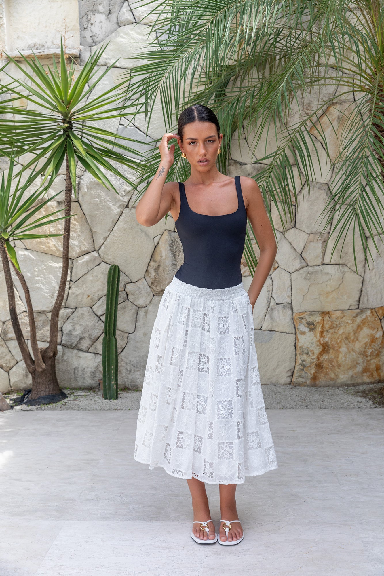 BASE Everyday Staple Singlet Top Black-Seaa Fashion